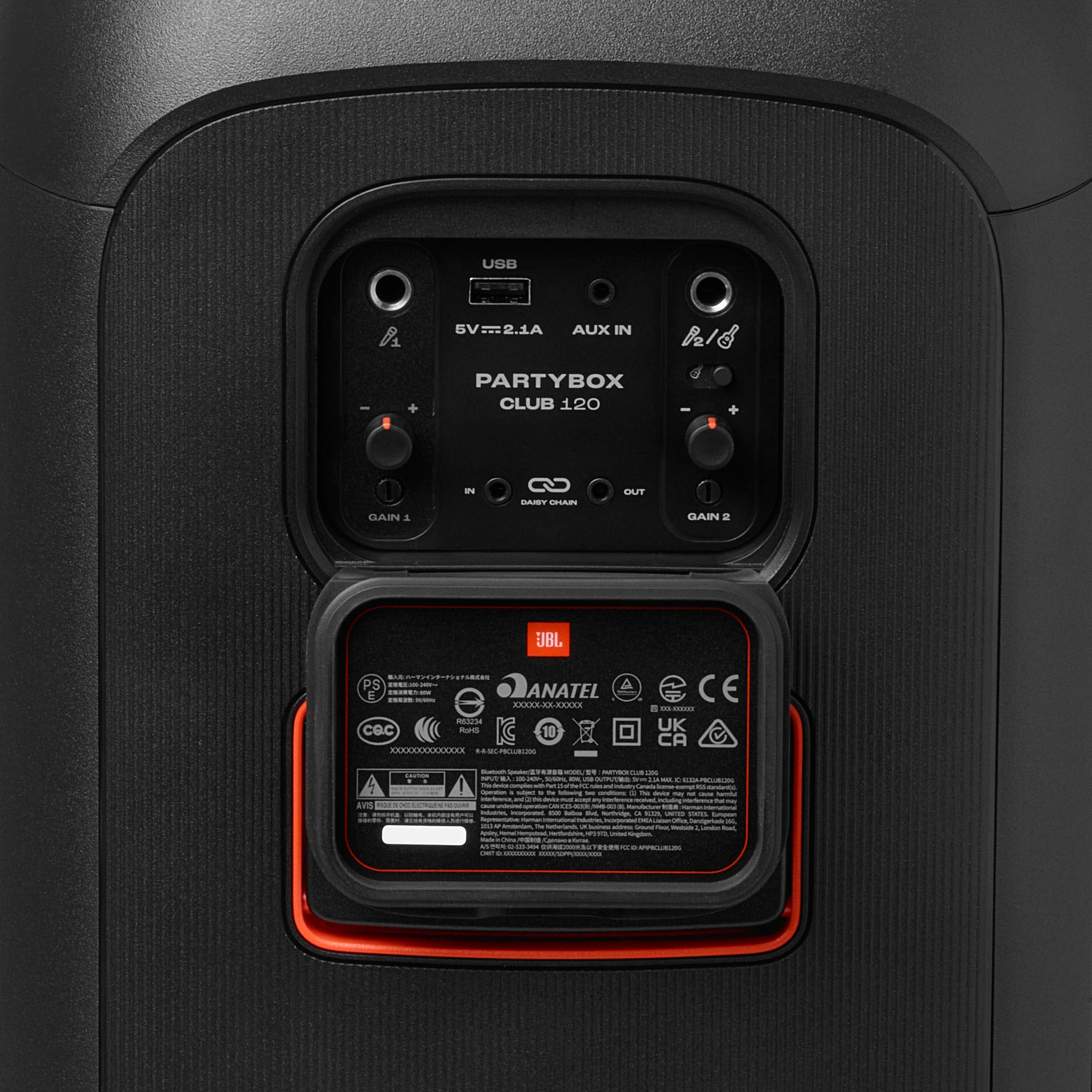 JBL – PartyBox Club 120 Altavoz Portátil Inalámbrico para Fiestas – Negro