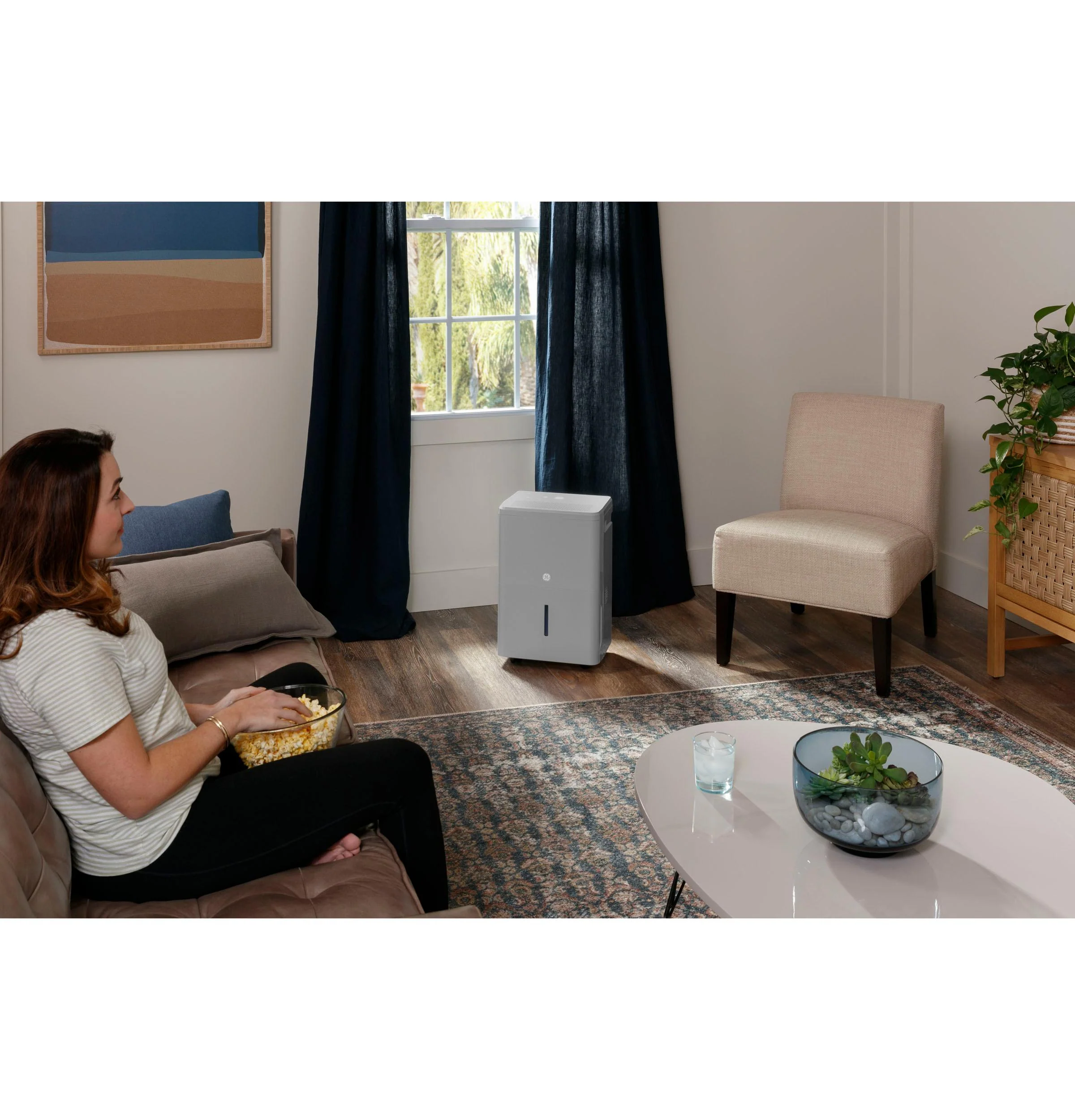 2025 GE Appliances APHR50LB – Deshumidificador Portátil con Bomba Integrada y Smart Dry, Certificado Energy Star®