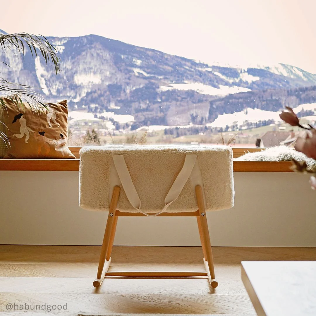 2025 Capazo para bebé Charlie Crane KUKO – Portátil con asas | Estructura de madera natural opcional como cuna | Funda de felpa 100 % poliéster | Espuma de polieter de alta calidad | Para recién nacidos hasta que puedan sentarse o trepar | Sin acceso