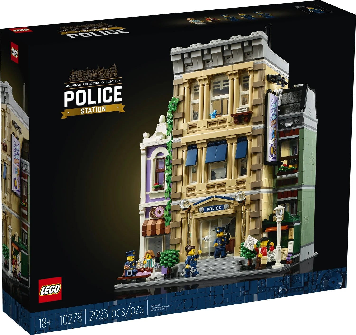 LEGO Icons Estación de Policía 10278 – Gran Set de Construcción, Kits Coleccionables para Adultos, Colección Edificios Modulares