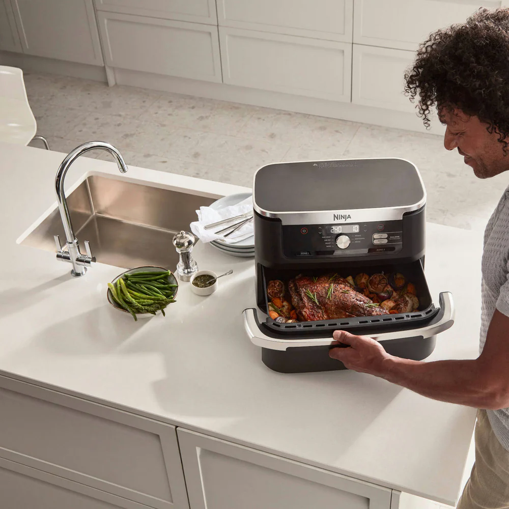 2025 Freidora de Aire Caliente Ninja Foodi FlexDrawer AF500UK 10,4L - Negro – Liquidación
