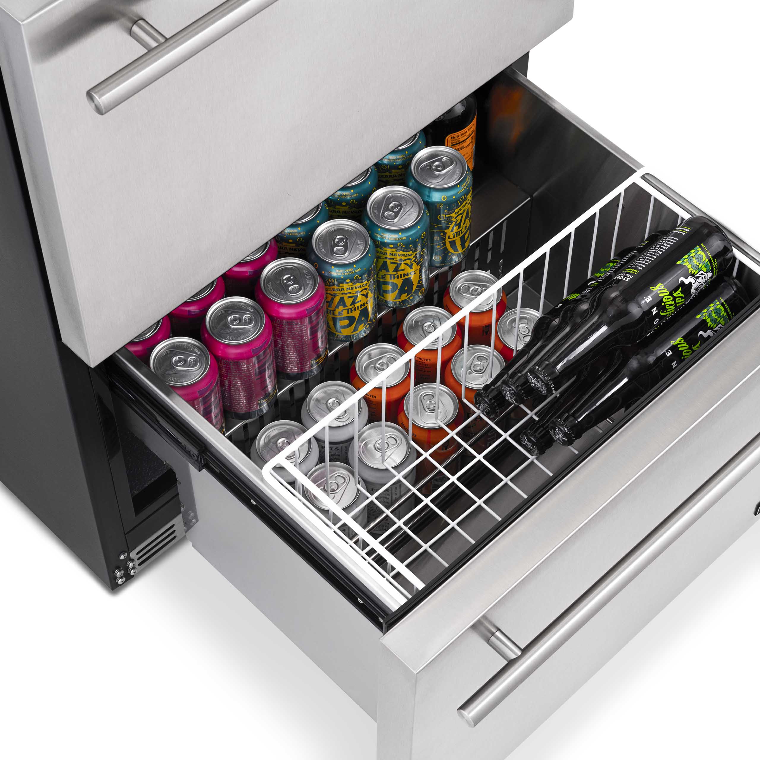 2025 Newair® Refrigerador de Bebidas Empotrable para Interior/Exterior - 80 Latas, 20 Botellas - 24”