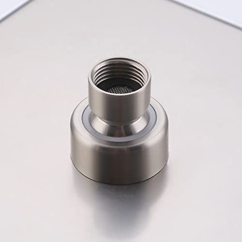 Grifo de Ducha KES Negro con Válvula de Ducha y Cabezal de Lluvia