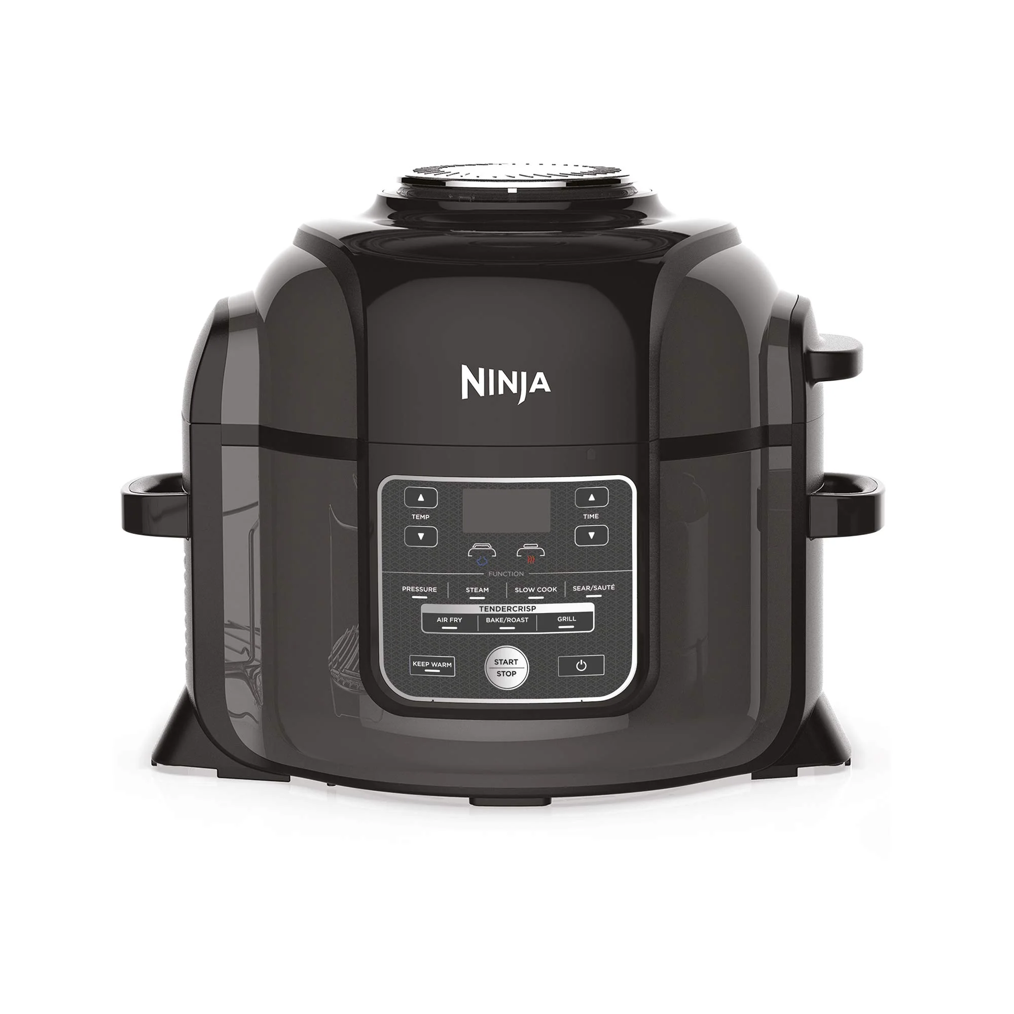 2025 Ninja Foodi Olla Multifunción [OP300UK], 7 en 1, 6 L, olla a presión eléctrica rápida y freidora de aire caliente, gris y negro