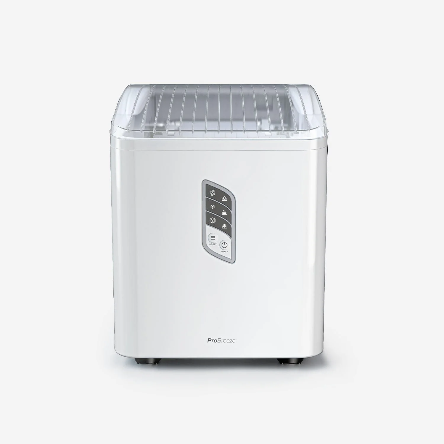 Máquina de Hielo de Mostrador - 2L Autolimpiante - Producción Diaria de 15 kg - Blanco