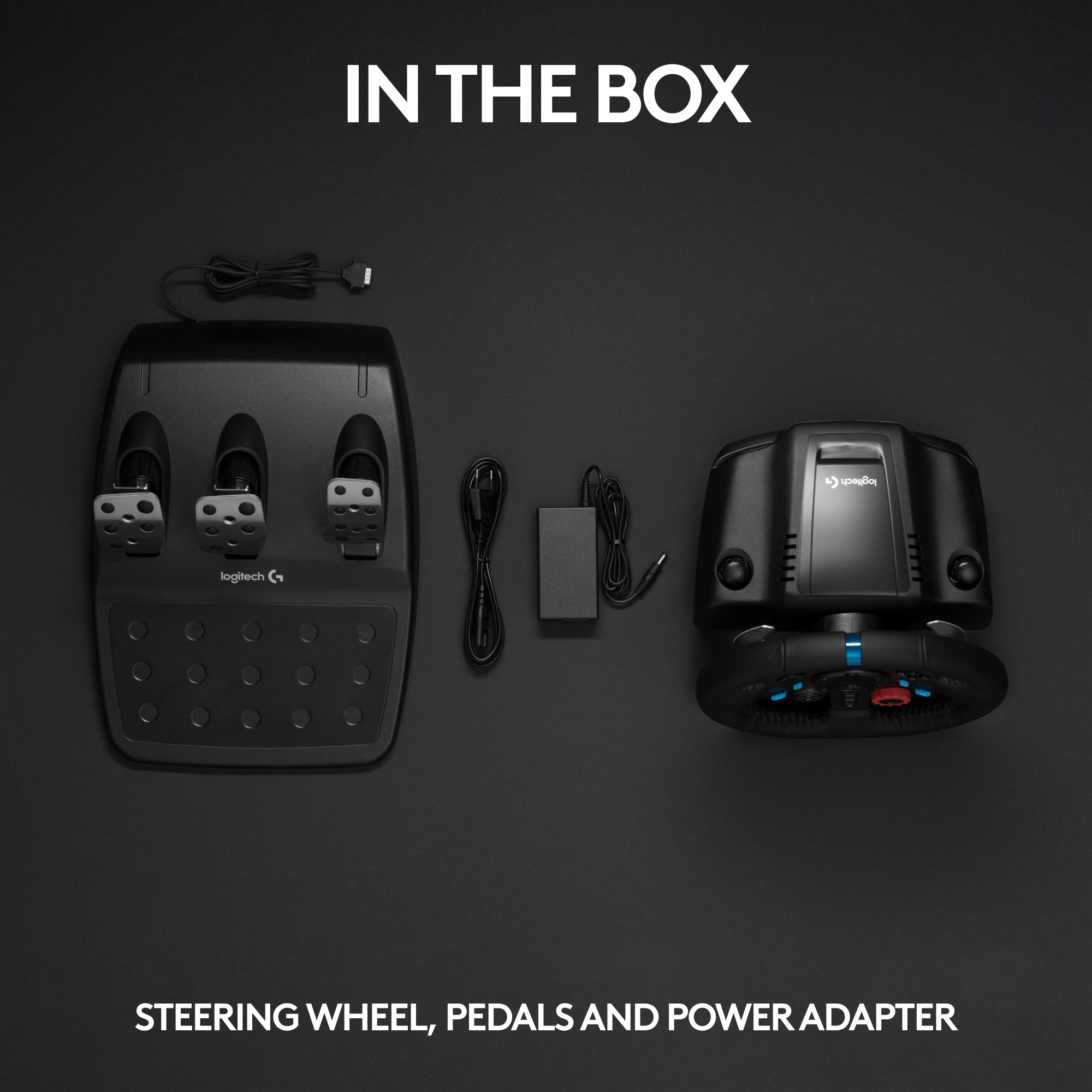 Logitech – Volante de Carreras G29 Driving Force y Pedales de Piso para PS5, PS4, PC, Mac – Negro