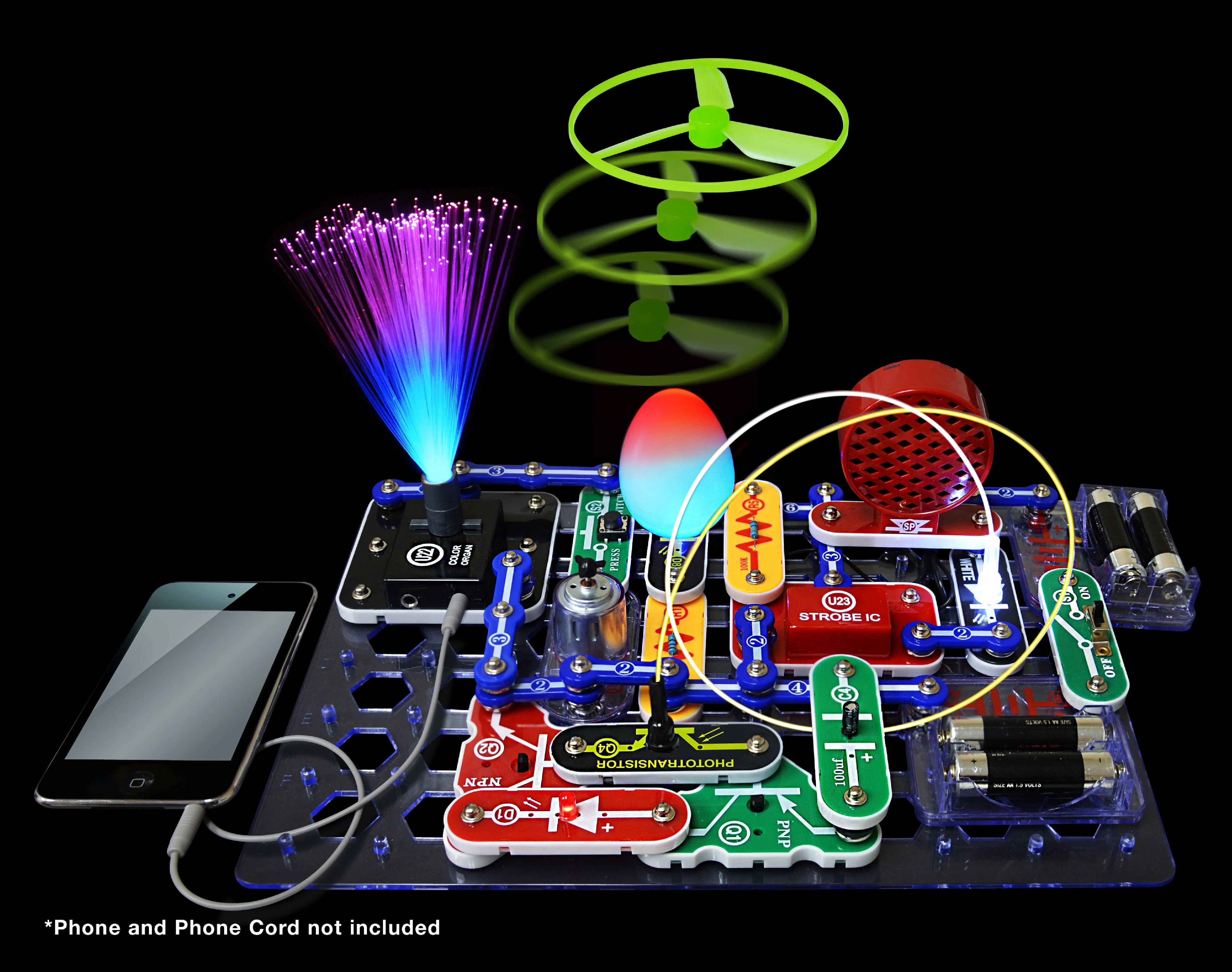 Snap Circuits® Light SCL175 | Kit de Exploración Electrónica | Más de 175 Proyectos | Juguete Educativo STEM para Niños de 8 Años en Adelante