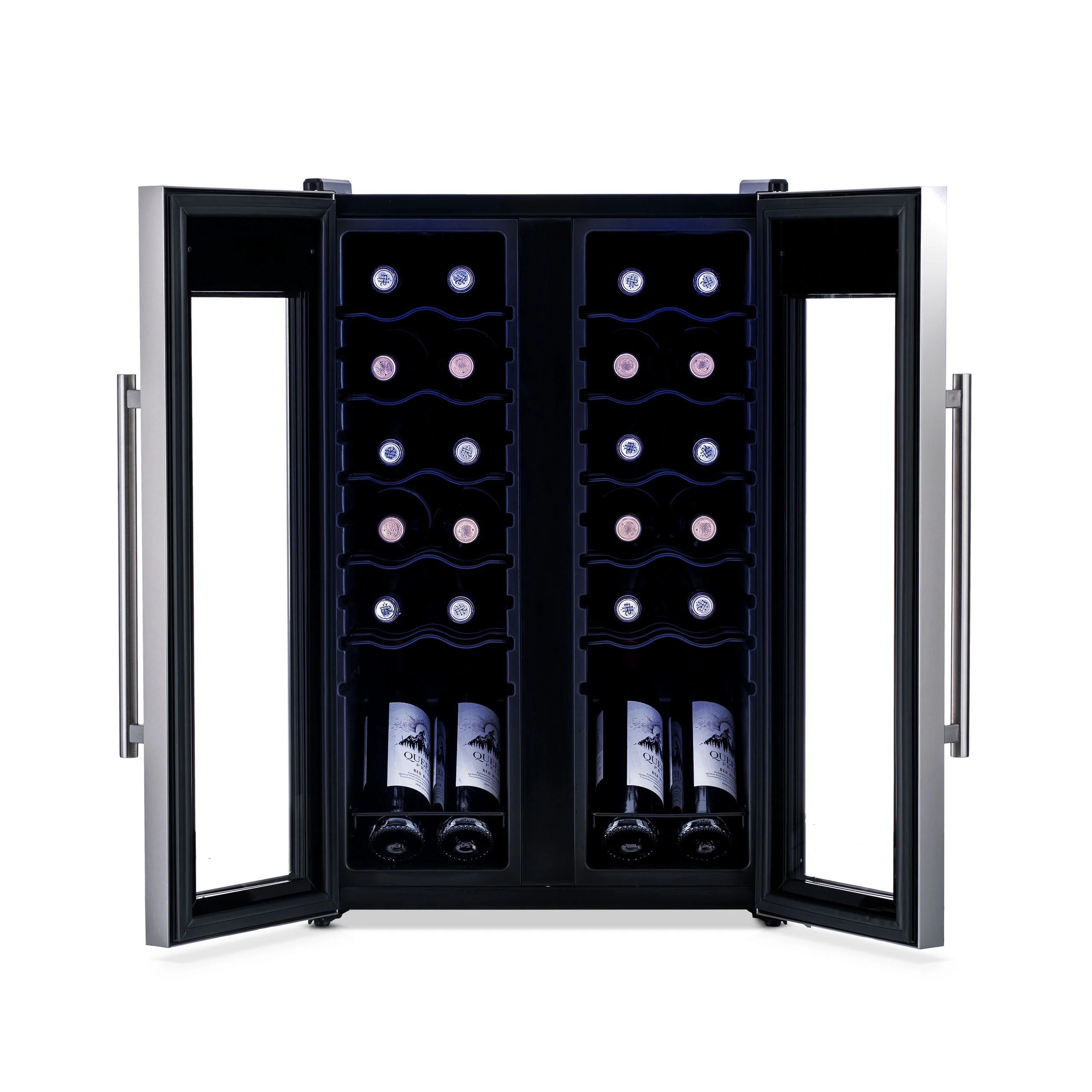 2025 Refrigerador de Vinos Independiente Newair® de Acero Inoxidable – 24 Botellas – 20