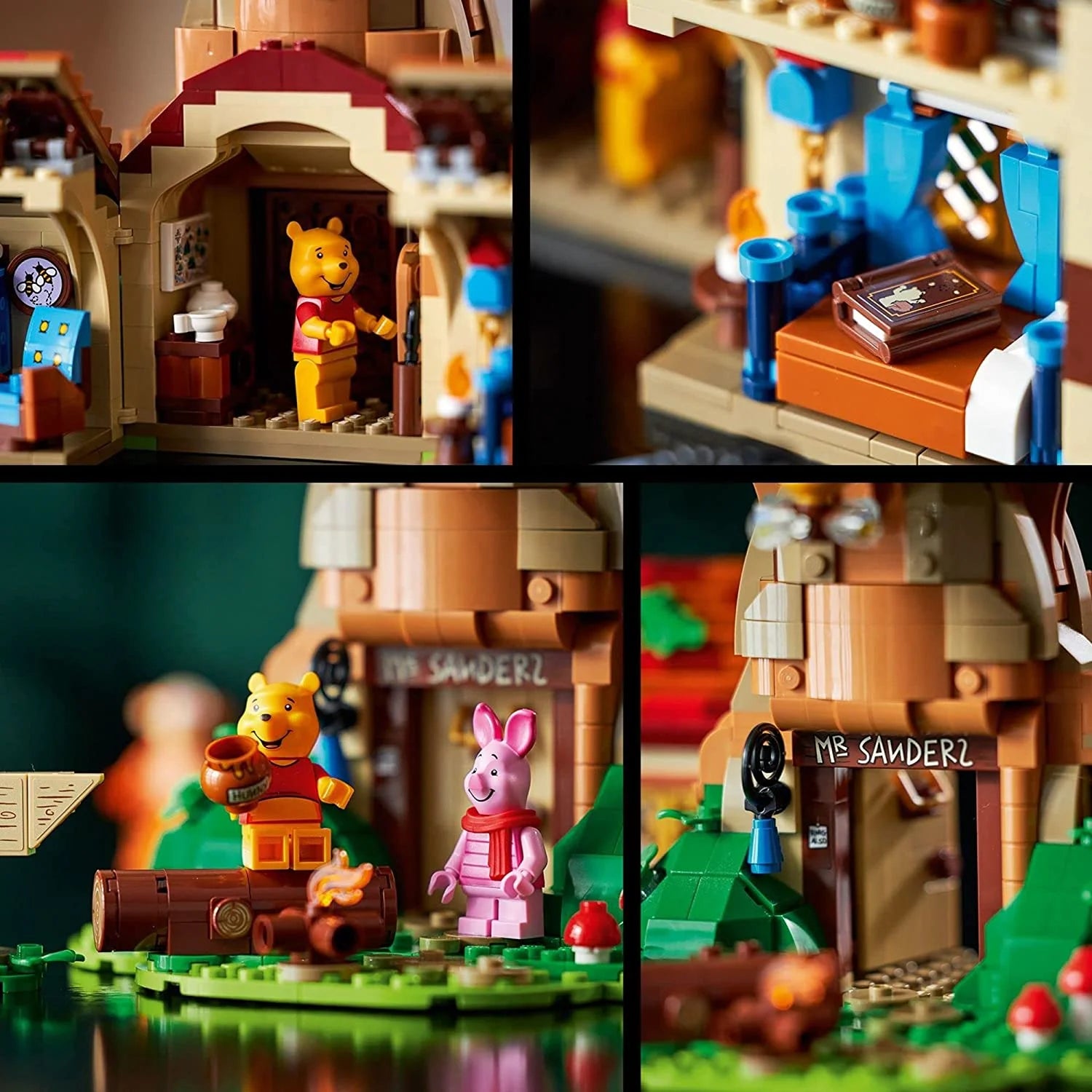 LEGO Ideas Disney Winnie the Pooh 21326 – Set de Construcción con Minifiguras de Piglet, Ígor y Winnie the Pooh
