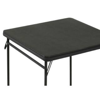 Mesa Plegable Cosco de 34 Pulgadas con Superficie de Vinilo Negro