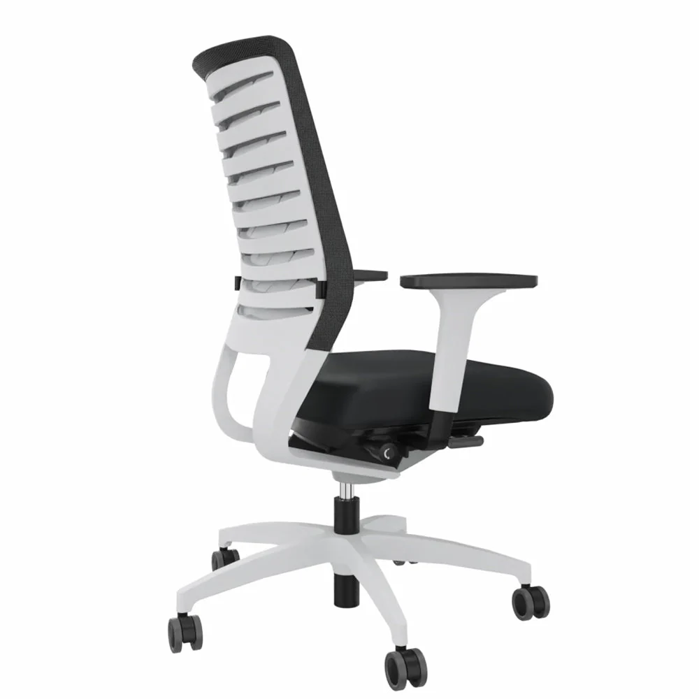 2025 Silla de Oficina Ergonómica Dauphin X-CODE XC 5380 – BLANCA – Respaldo de Color