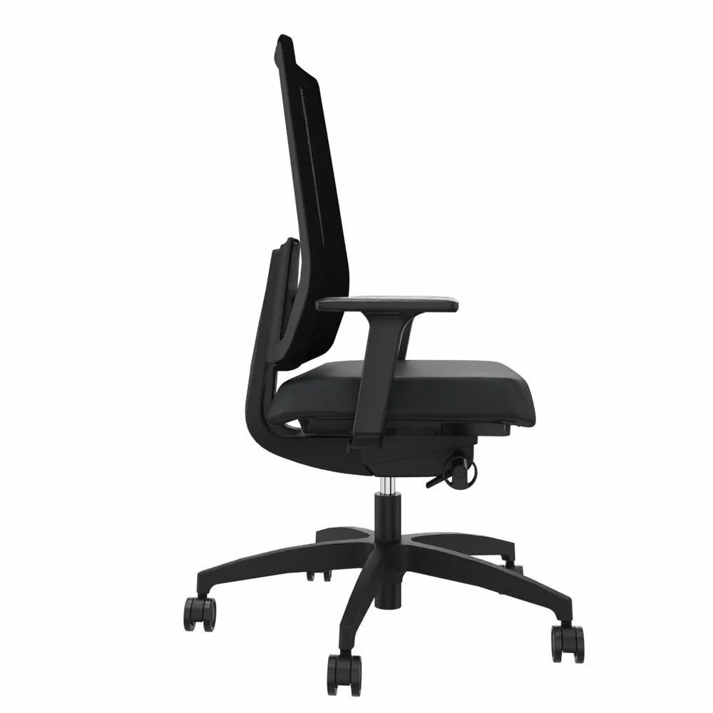 2025 Silla de Oficina Ergonómica Dauphin INDEED MESH ID 7056_SLP con Soporte Lumbar | Respaldo de Malla | Negra