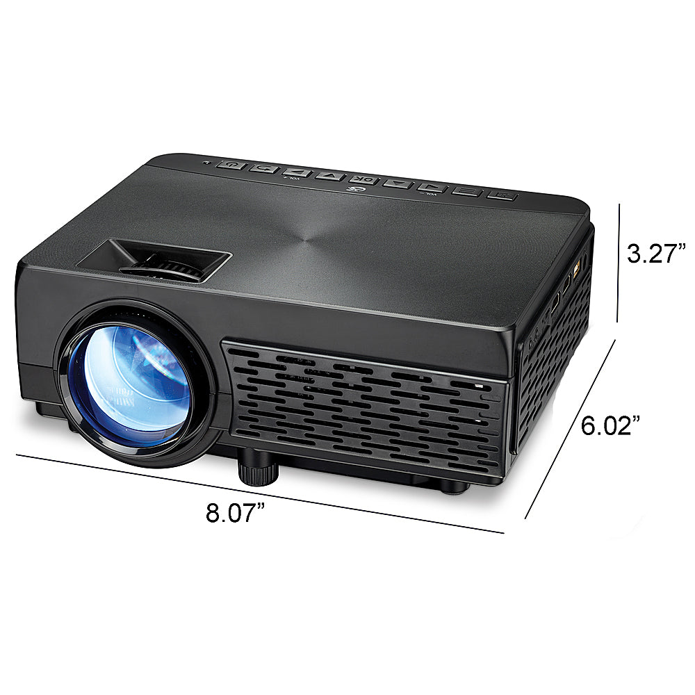 2025 Proyector LED GPX PJ300B con Bluetooth – Negro