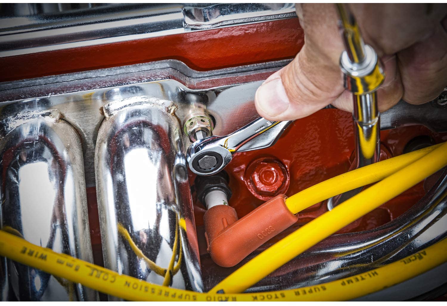 2025 Juego de Llaves Combinadas de 12 Puntos GEARWRENCH con Carraca