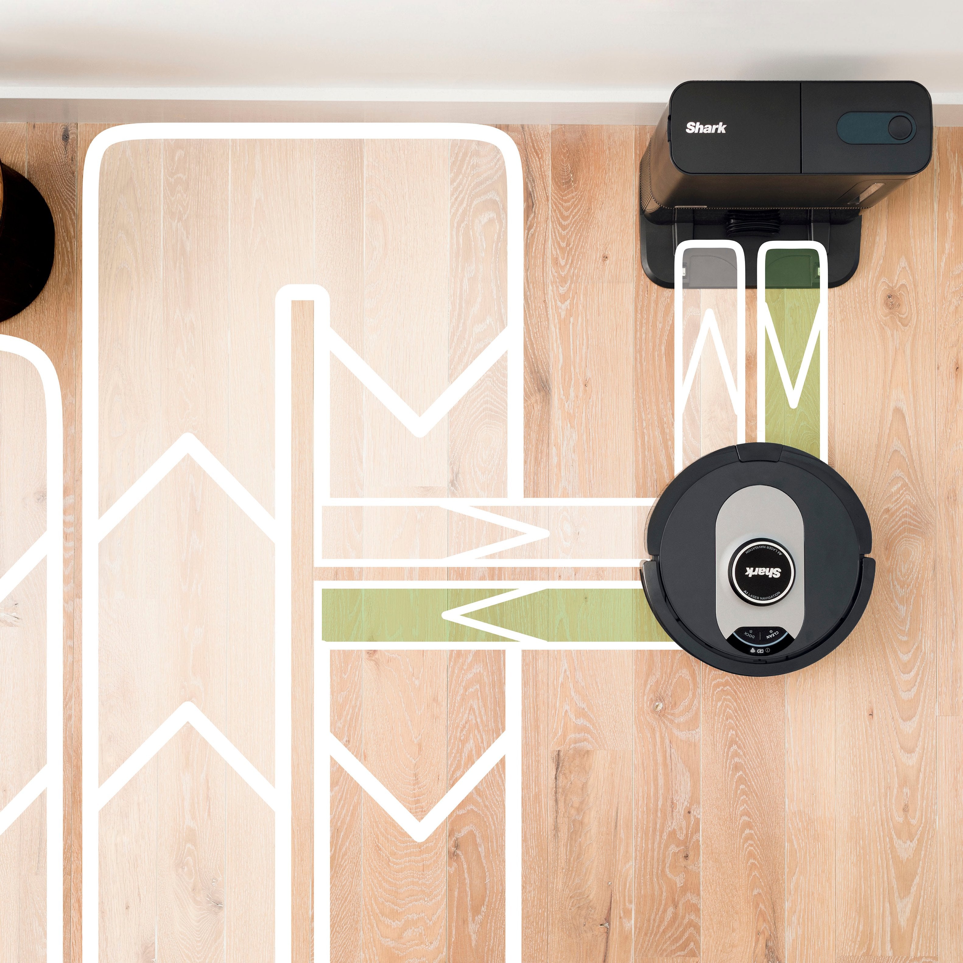 2025 Shark – Aspiradora Robot AI Ultra con Matrix Clean, Mapeo del Hogar, Base Auto-vaciable sin Bolsa HEPA, Conectividad WiFi – Negra