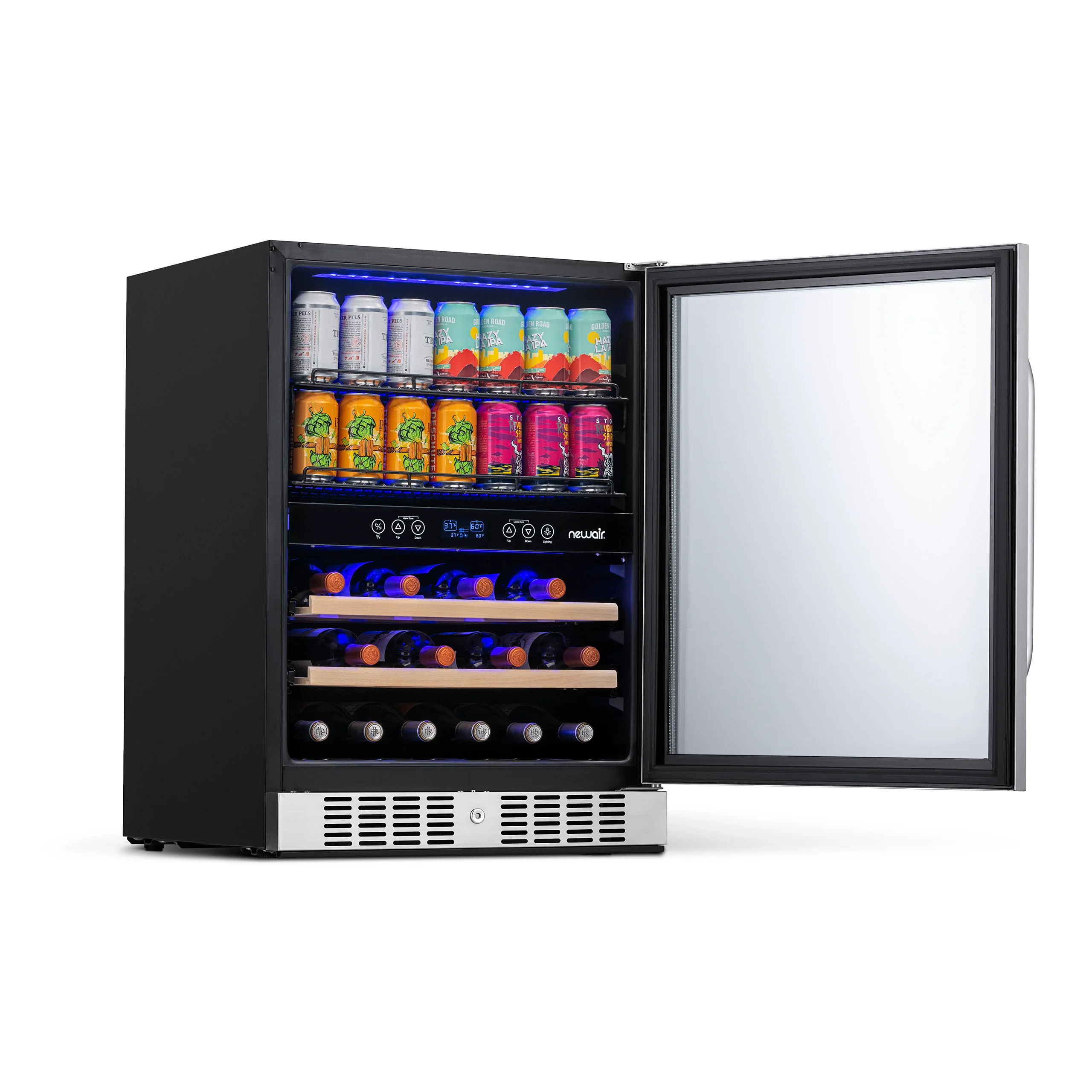 2025 Newair® Refrigerador Empotrable de Doble Zona para 70 Latas y 20 Botellas - 24