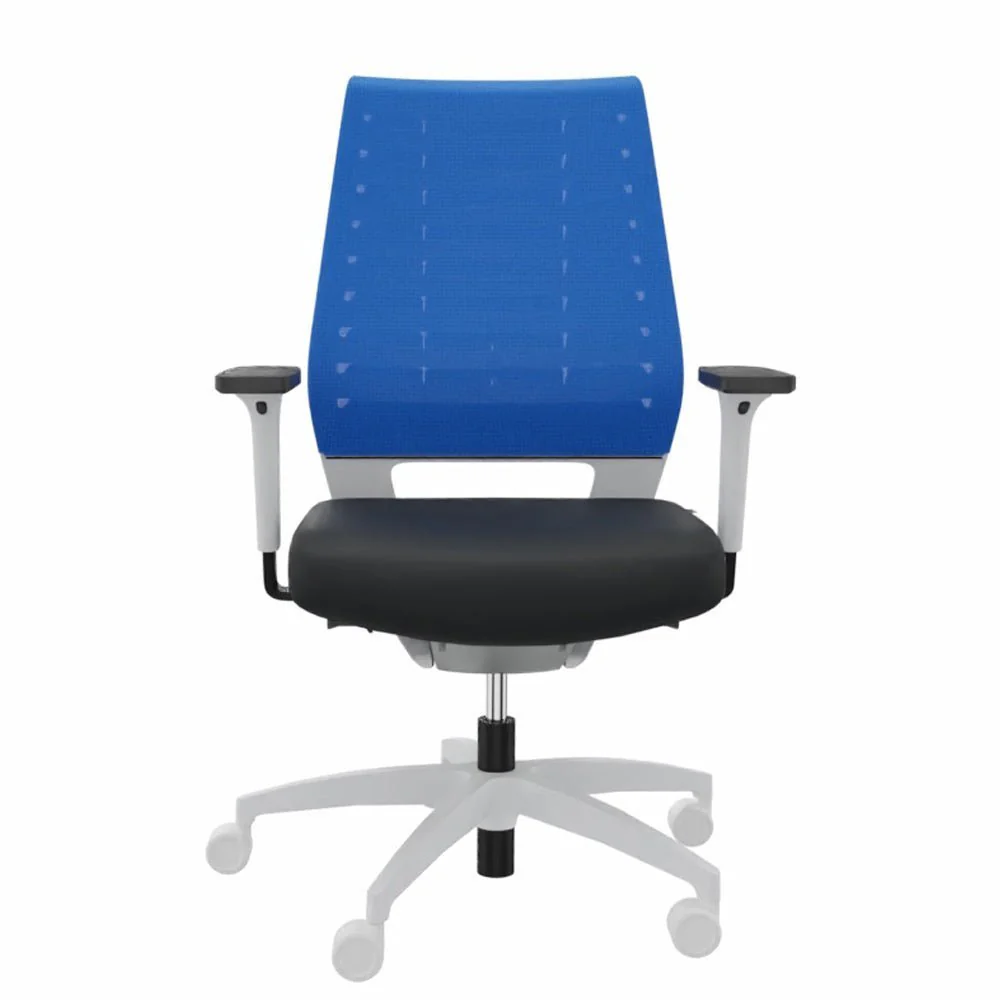 2025 Silla de Oficina Ergonómica Dauphin X-CODE XC 5380 – BLANCA – Respaldo de Color
