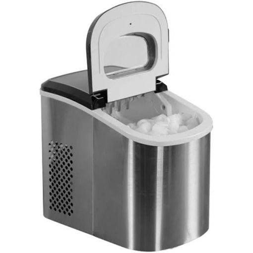 Máquina de Hielo Portátil para Encimera de 27 lb en Acero Inoxidable