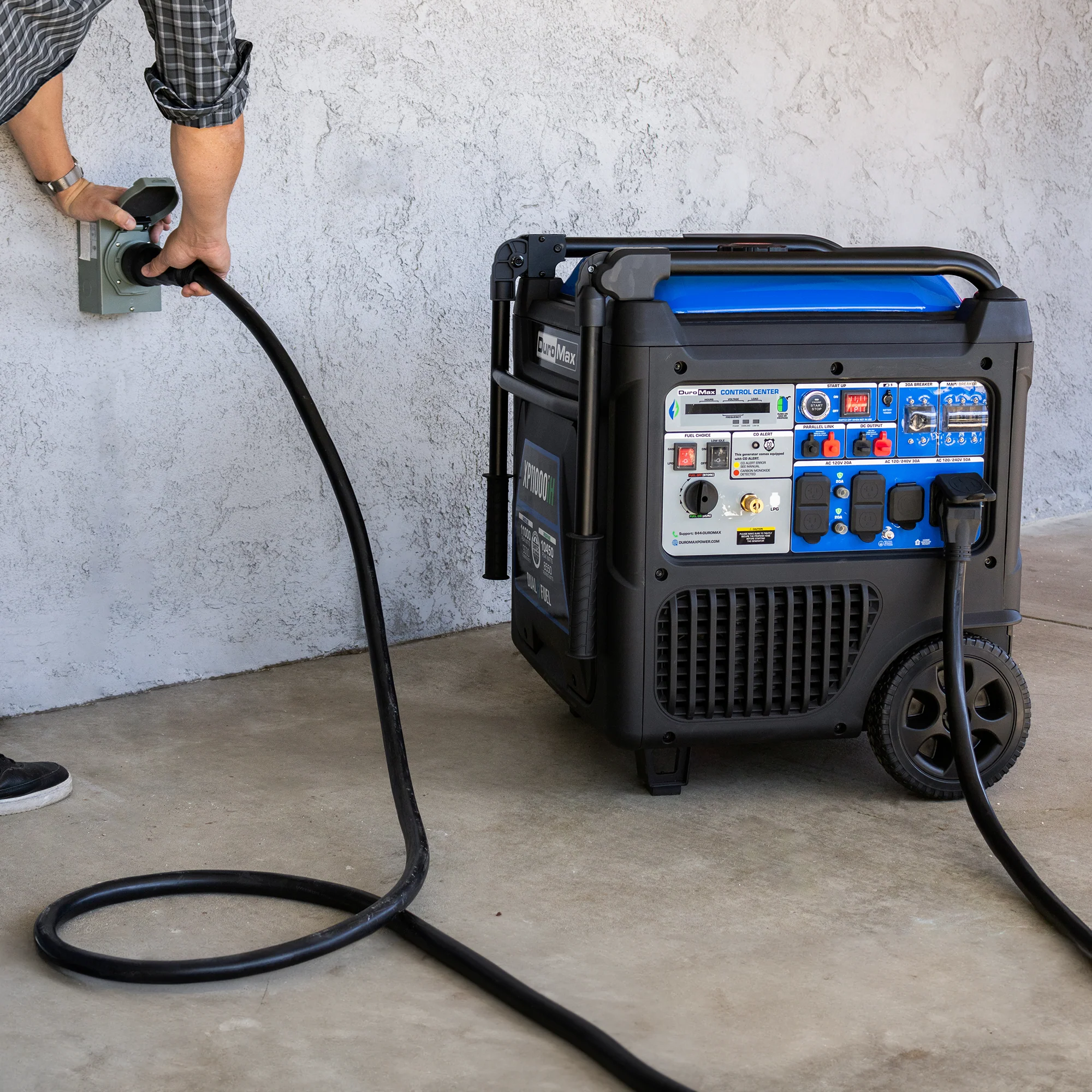2025 Generador Inverter Portátil Bifuel 11 000 W con Alerta de CO