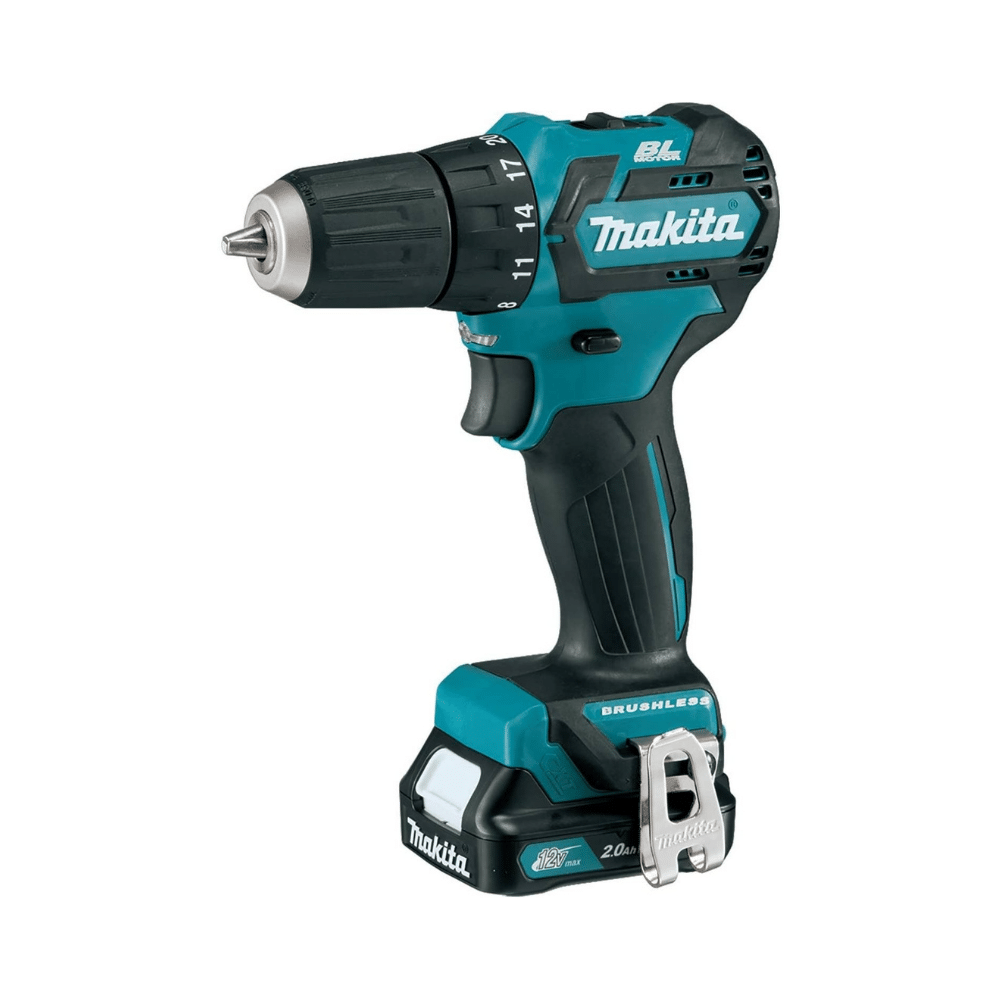 Makita FD07R1 Kit de Taladro-Atornillador Inalámbrico sin Escobillas 12V MAX CXT de 3/8 Pulgadas