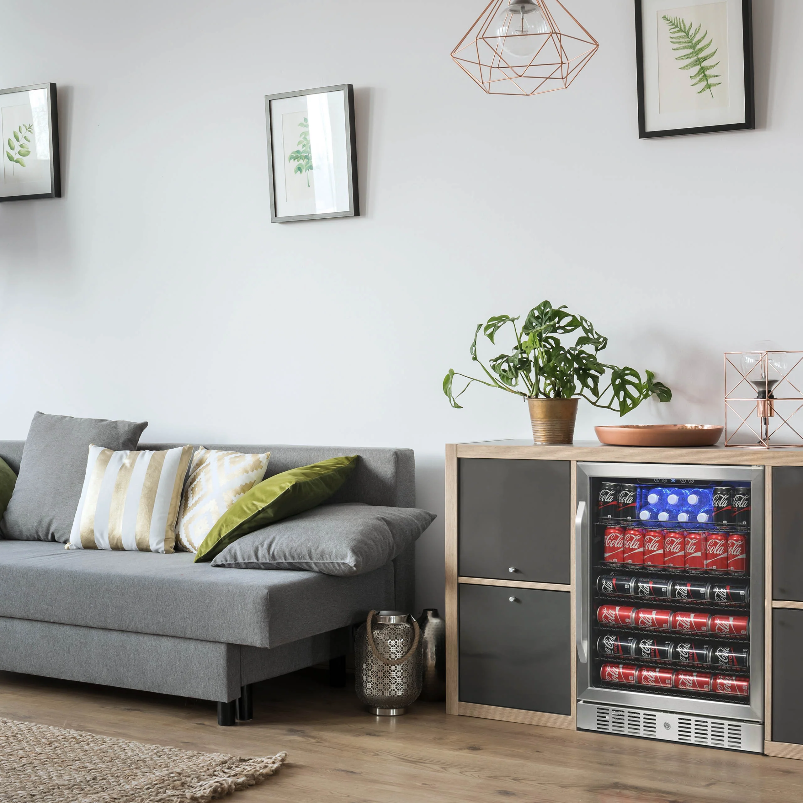 2025 Newair® Refrigerador de Bebidas Empotrable de Acero Inoxidable – 177 Latas – 24