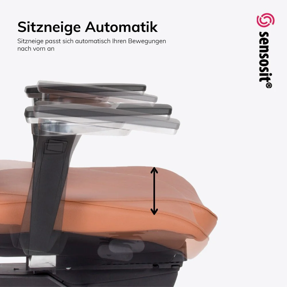 2025 Sillón Ejecutivo Ergonómico de Cuero Auténtico lento Matrix MT14 – EL SILLÓN EJECUTIVO para un Trabajo Cómodo – Fabricado en Alemania – Garantía de 30 Años