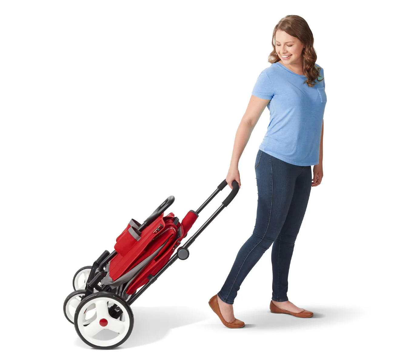 2025 Convertible Stroll 'N Wagon – Dirección Versátil, Plegado Fácil, Seguridad y Comodidad para Toda la Familia