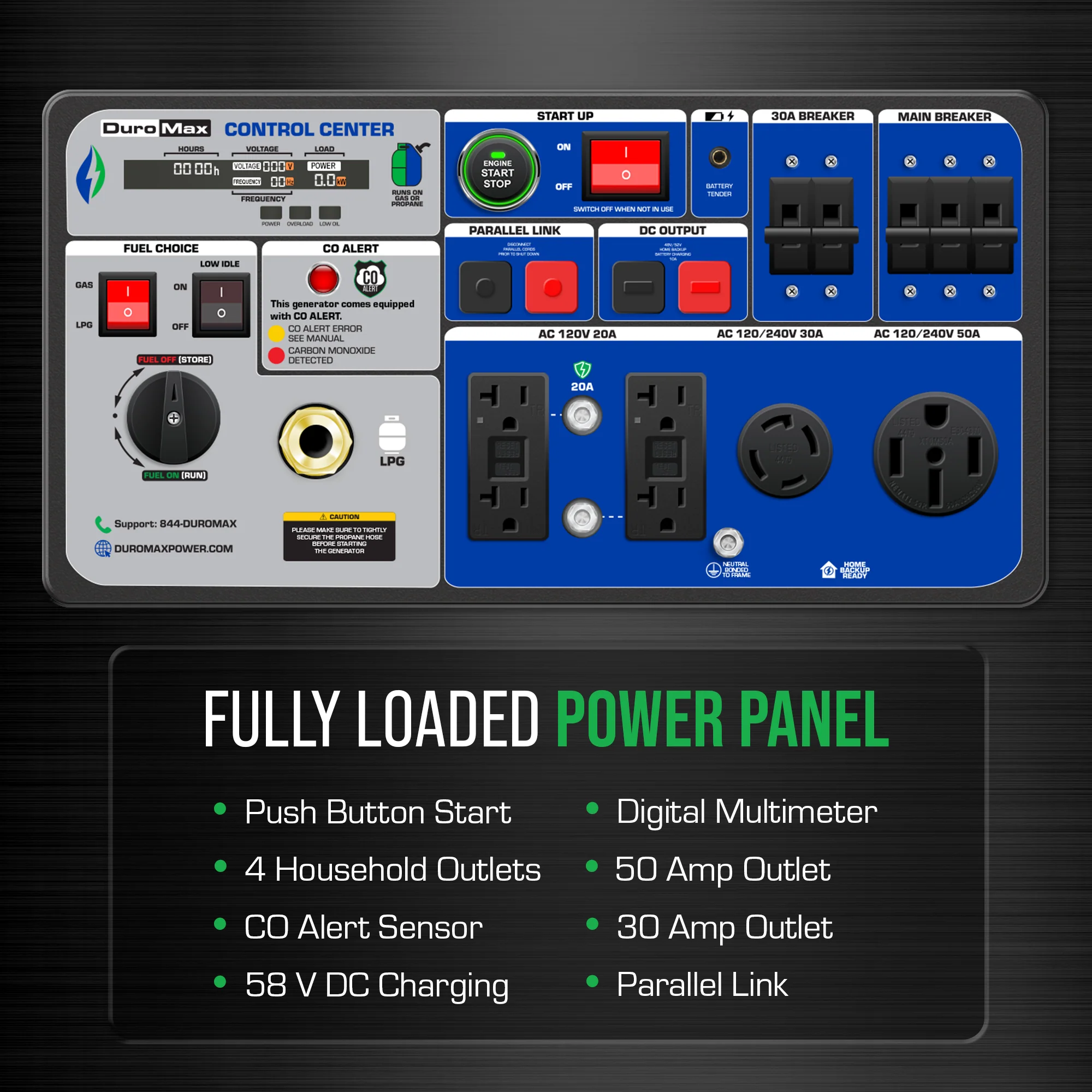 2025 Generador Inverter Portátil Bifuel 11 000 W con Alerta de CO