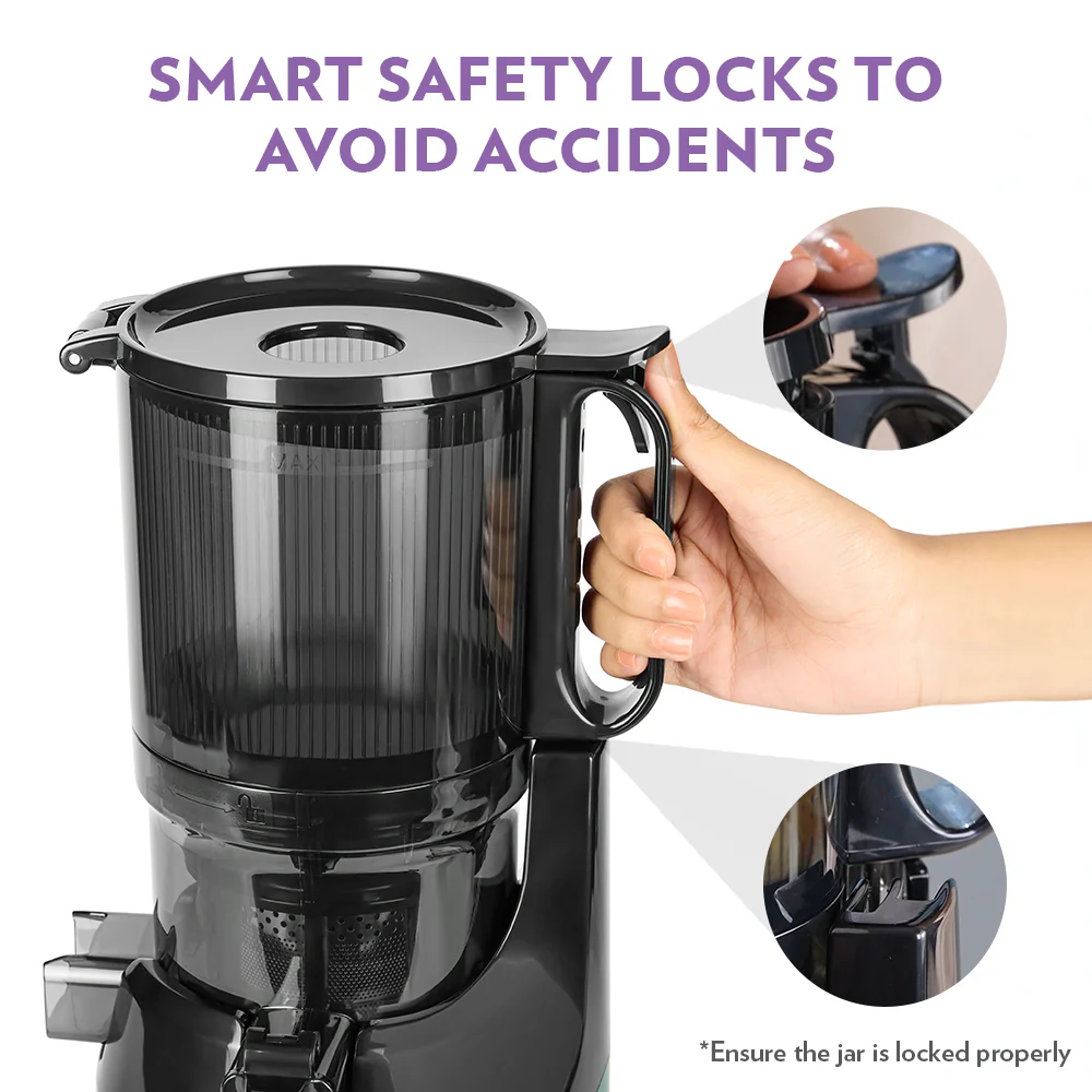 2025 Extractor de jugos Borosil Vita Rich Slow Juicer