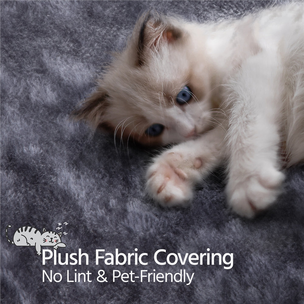 Árbol para Gato de Gran Formato Topeakmart 175 cm con 2 Cuevas y Rascadores, Gris Oscuro