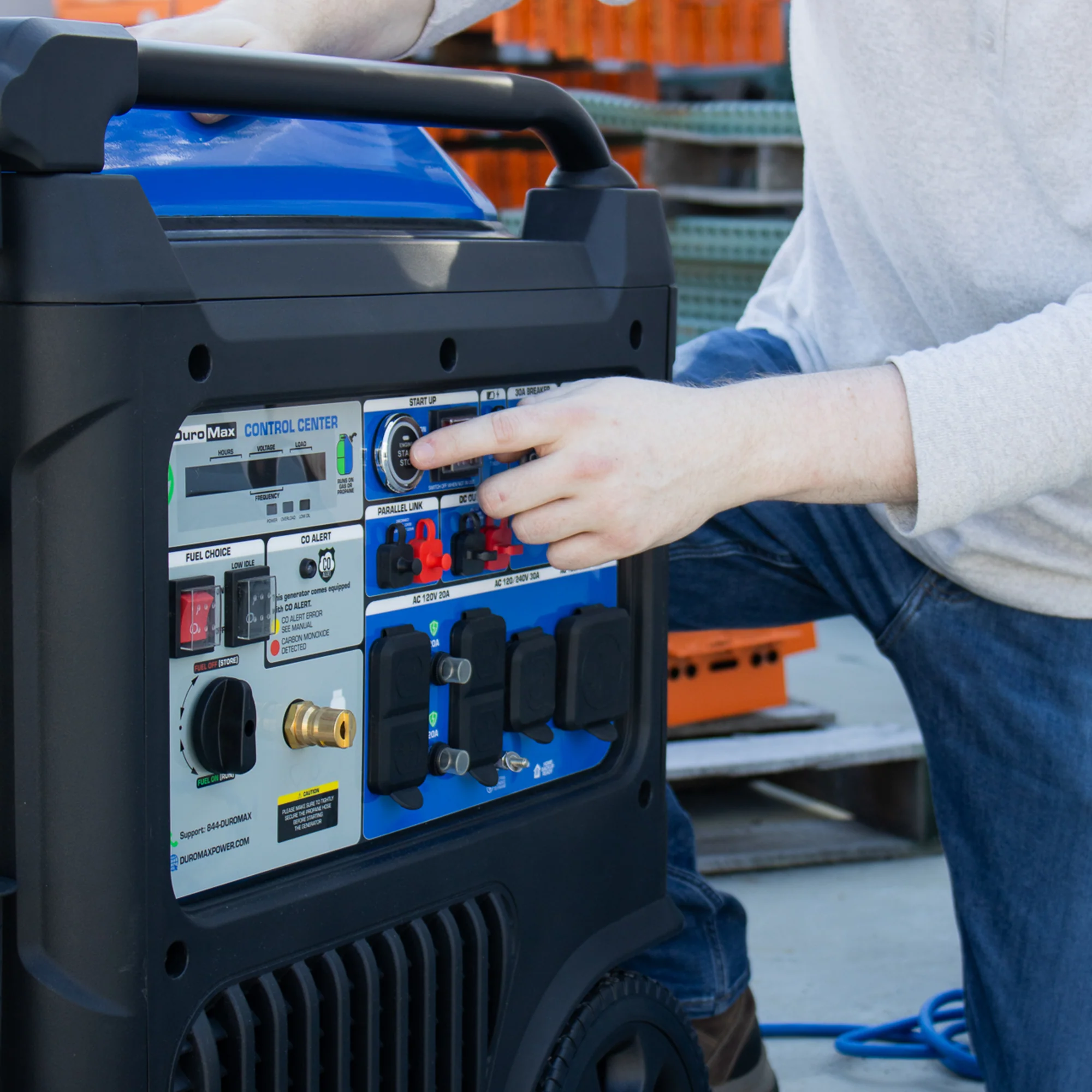 2025 Generador Inverter Portátil Bifuel 11 000 W con Alerta de CO