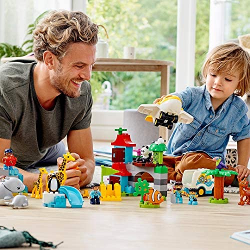 LEGO DUPLO Ciudad Animales del Mundo 10907, Set Exclusivo de Bloques de Construcción (121 Piezas)