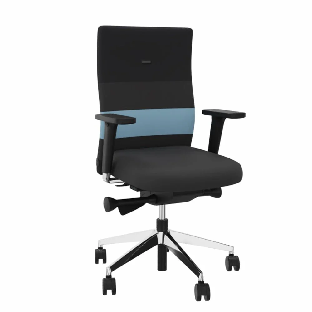 2025 Silla de Oficina Ergonómica Agilis AG10 EL SALVADOR DE ESPALDA con Bandas de Colores – Configurable