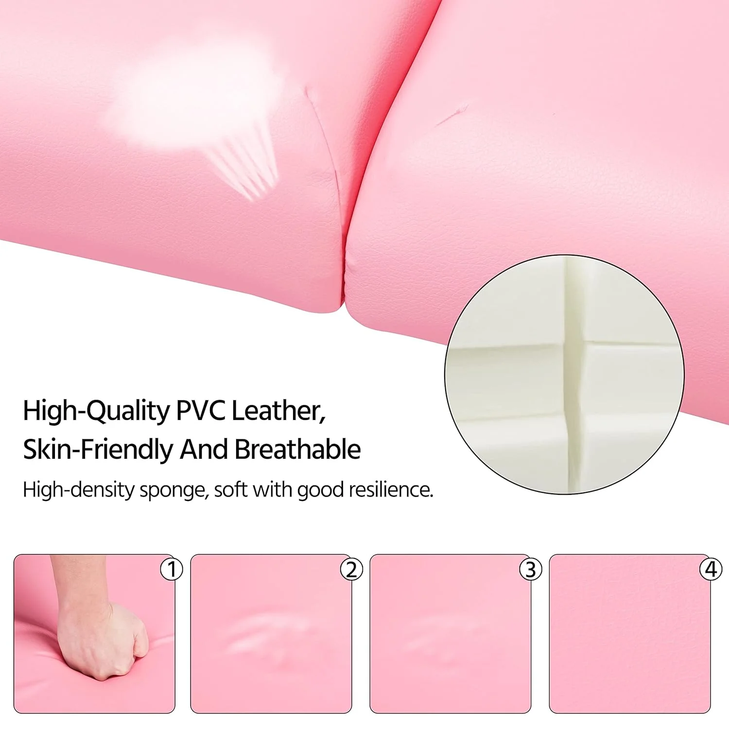 Mesa de Masajes Yaheetech – Mesa Plegable Portátil para Tratamientos, Pestañas, Spa – Mesa de Masaje Ajustable en 2 Secciones con Bolsa No Tejida, 24 pulgadas, Negra