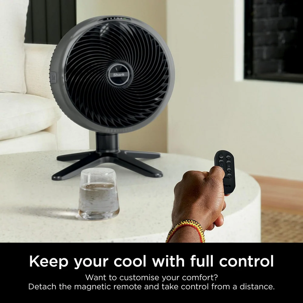 2025 Ventilador de Mesa Shark FA150UK FlexBreeze de Alta Velocidad para Interior y Exterior – Bruma de Hive