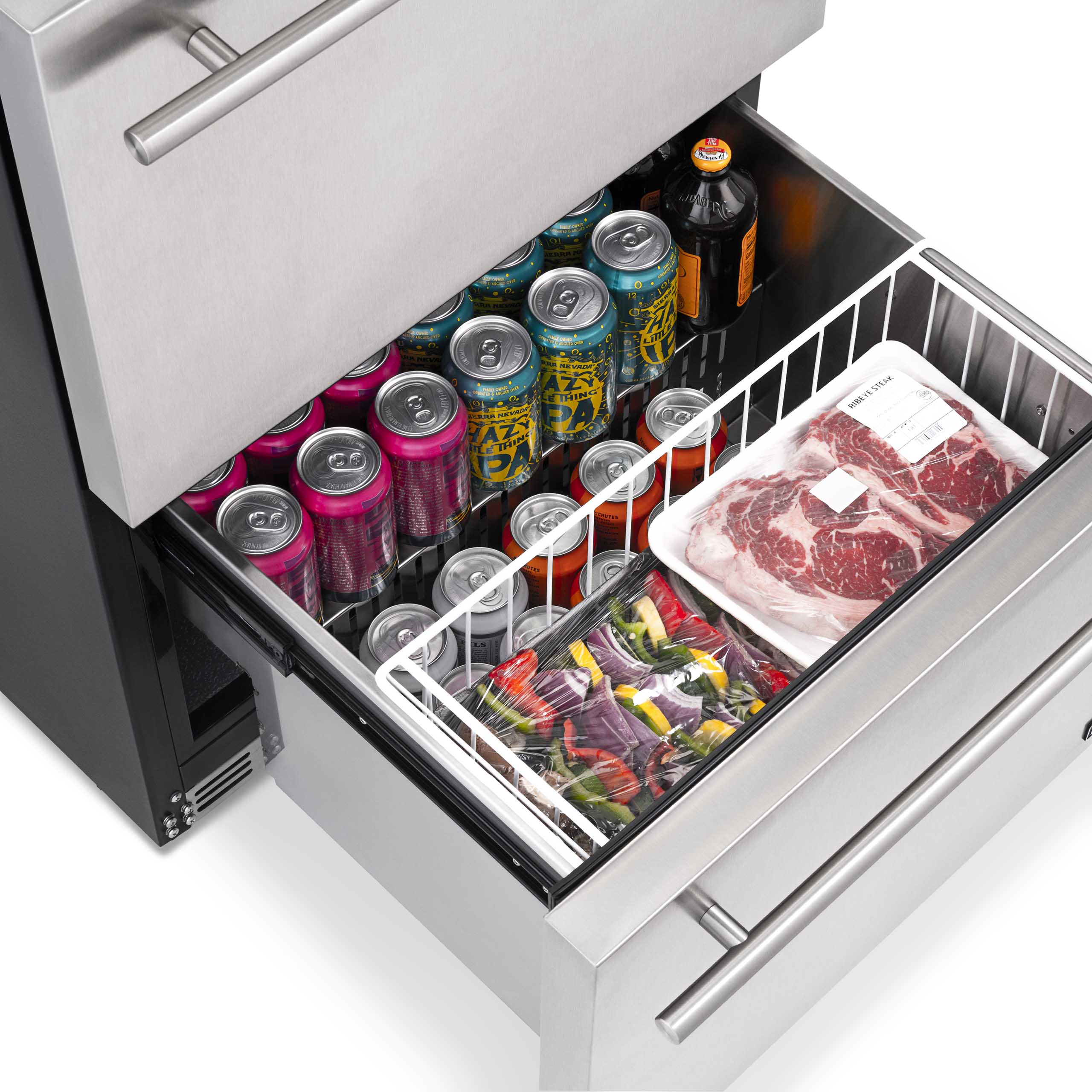 2025 Newair® Refrigerador de Bebidas Empotrable para Interior/Exterior - 80 Latas, 20 Botellas - 24”