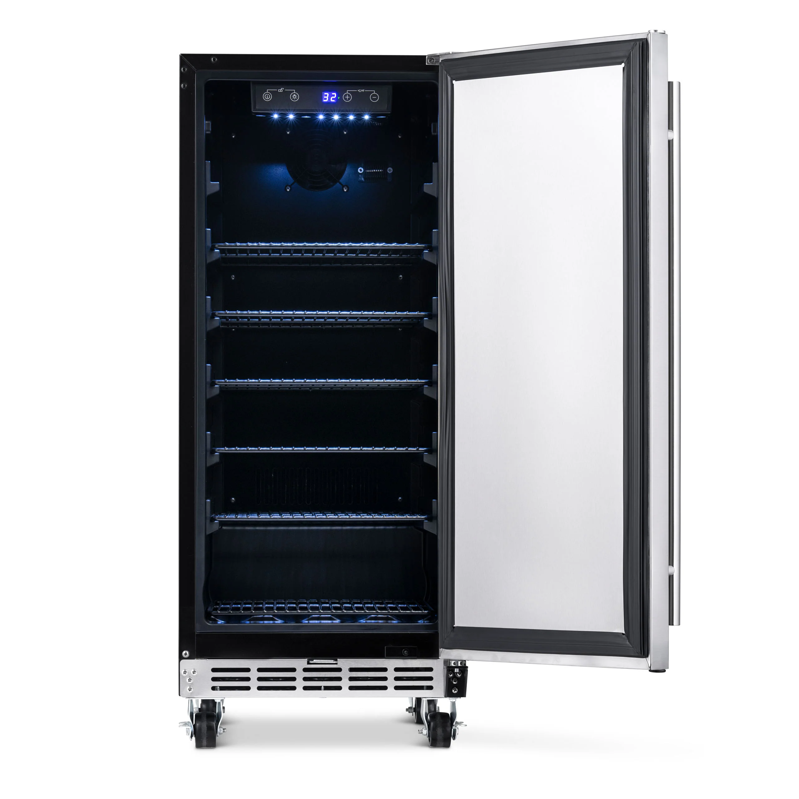 2025 Newair® Refrigerador Empotrable para Exteriores – 90 Latas – 15 Pulgadas