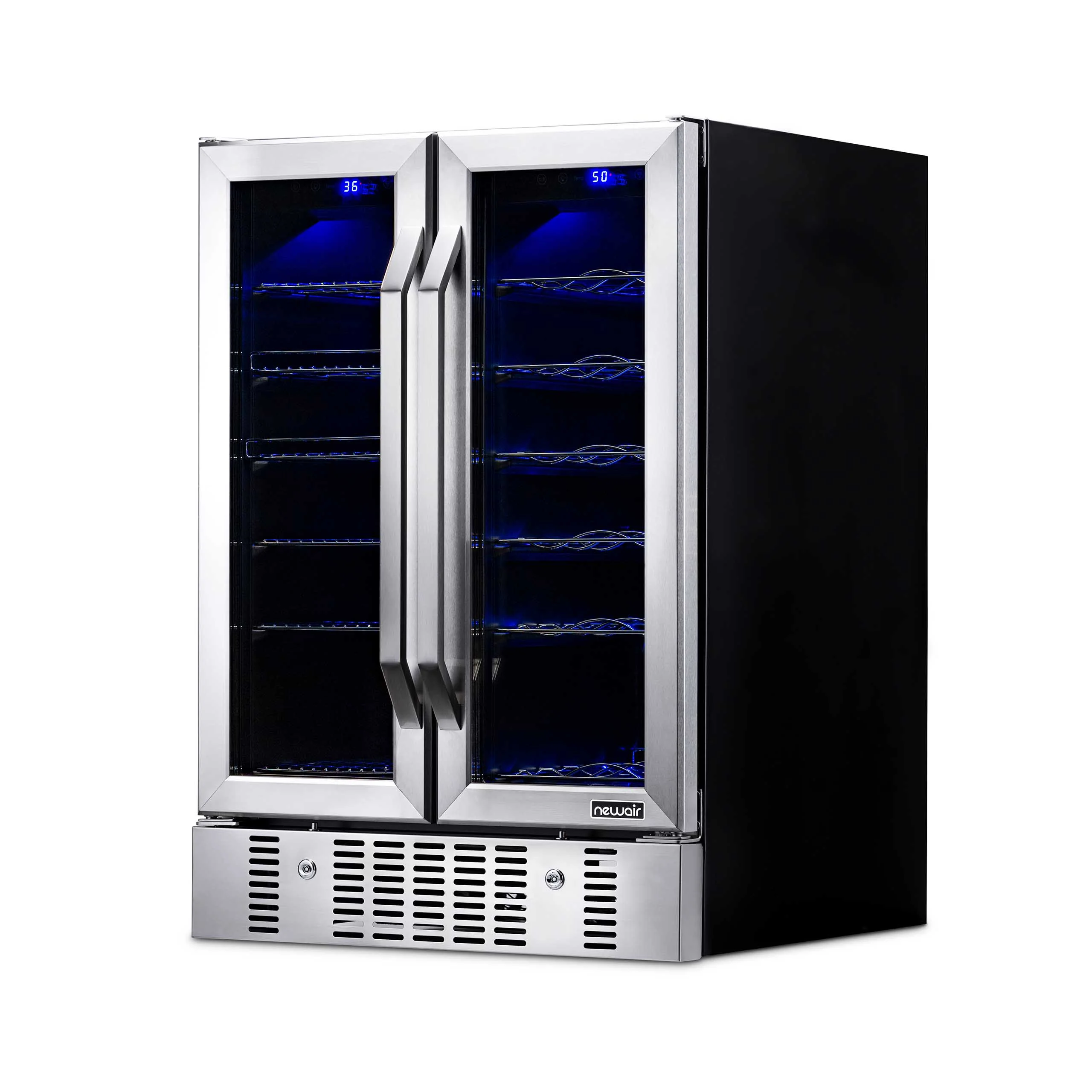 2025 Newair® Refrigerador Empotrable de Doble Zona para 58 Latas y 18 Botellas - 24