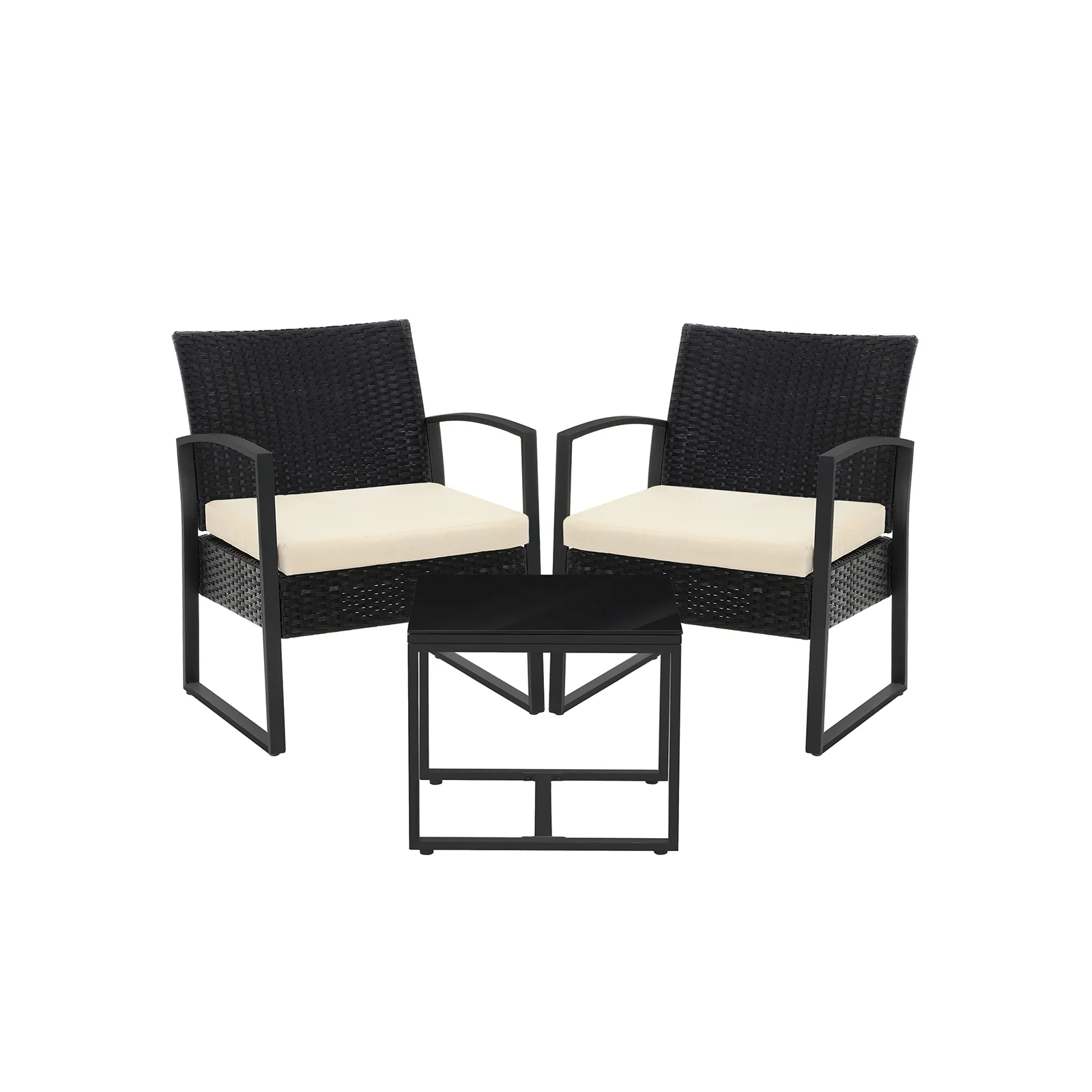 2025 Conjunto de muebles de jardín de 3 piezas en poliratán