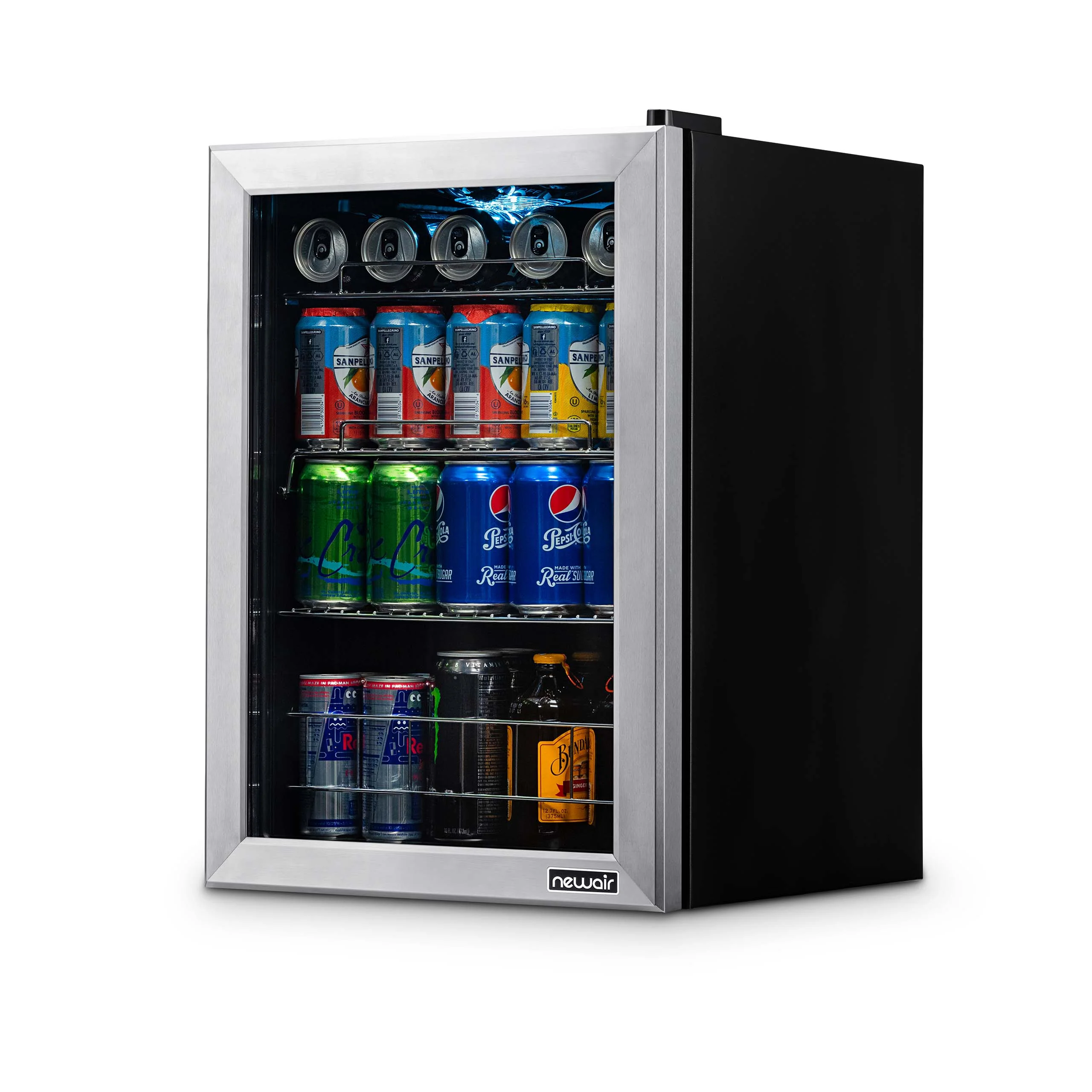 2025 Newair® Refrigerador de Bebidas Independiente de Acero Inoxidable – 90 Latas – 17”