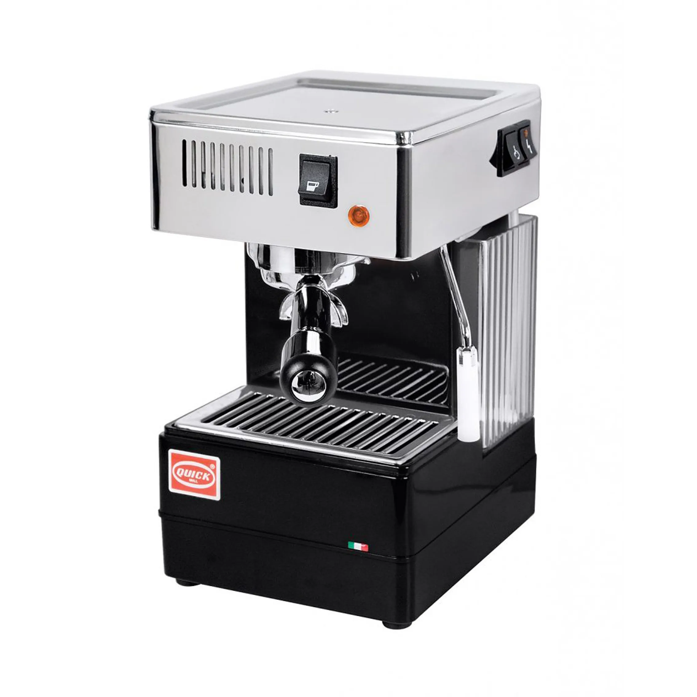 2025 Quick Mill Stretta negra – Máquina de espresso compacta con thermoblock