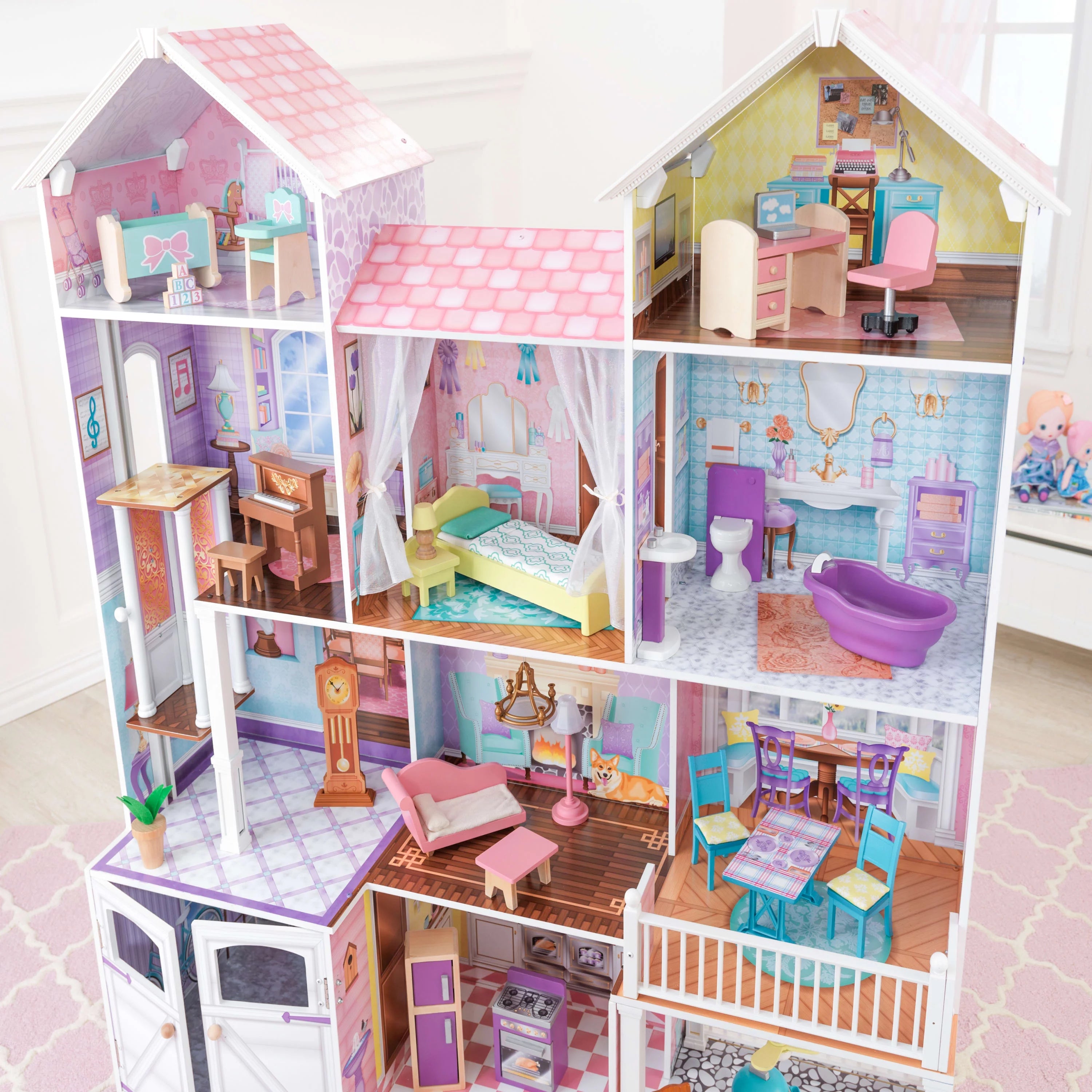 Casa de Muñecas KidKraft Country Estate de Madera con 31 Accesorios