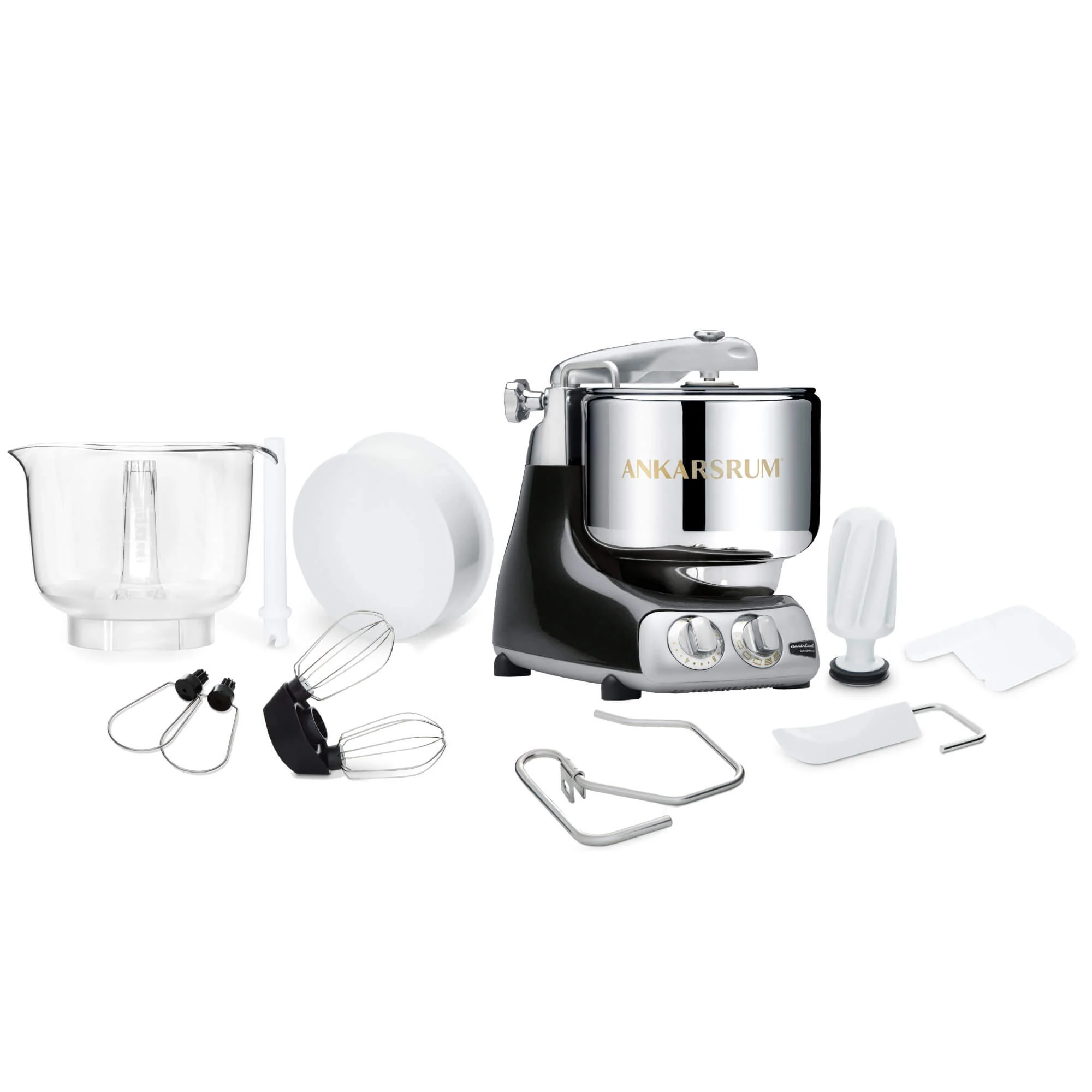 2025 Ankarsrum Assistent Original 6230 – robot de cocina multifuncional con diseño retro, bol de acero inoxidable 7L, motor de 1500W, accesorios variados, fabricación artesanal sueca, garantía de 7 años