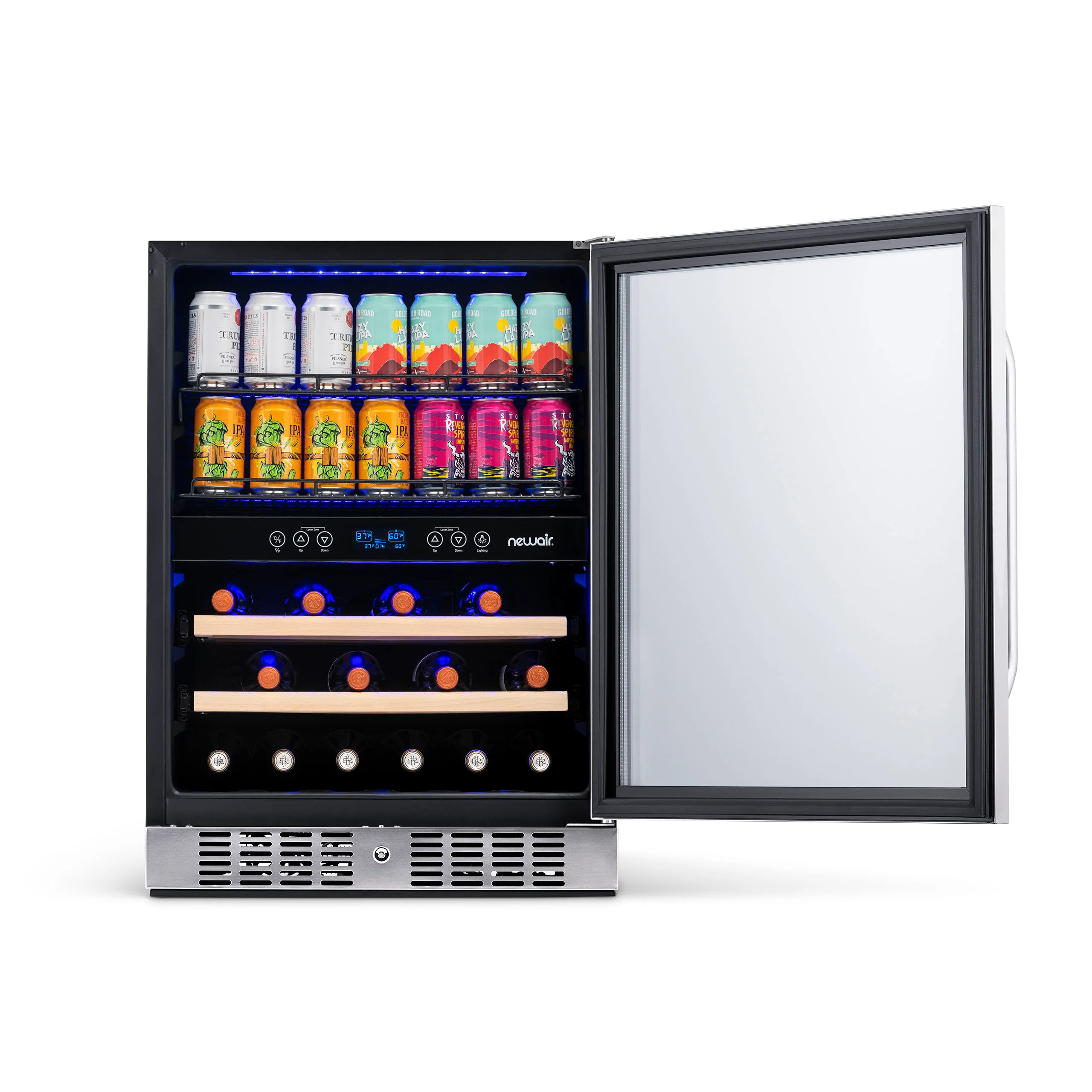 2025 Newair® Refrigerador Empotrable de Doble Zona para 70 Latas y 20 Botellas - 24