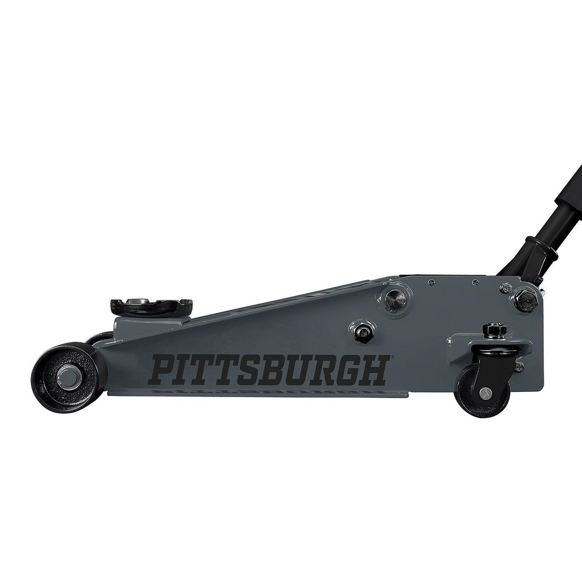 2025 PITTSBURGH Gato hidráulico de 3 toneladas con bomba RAPID PUMP, gris pizarra