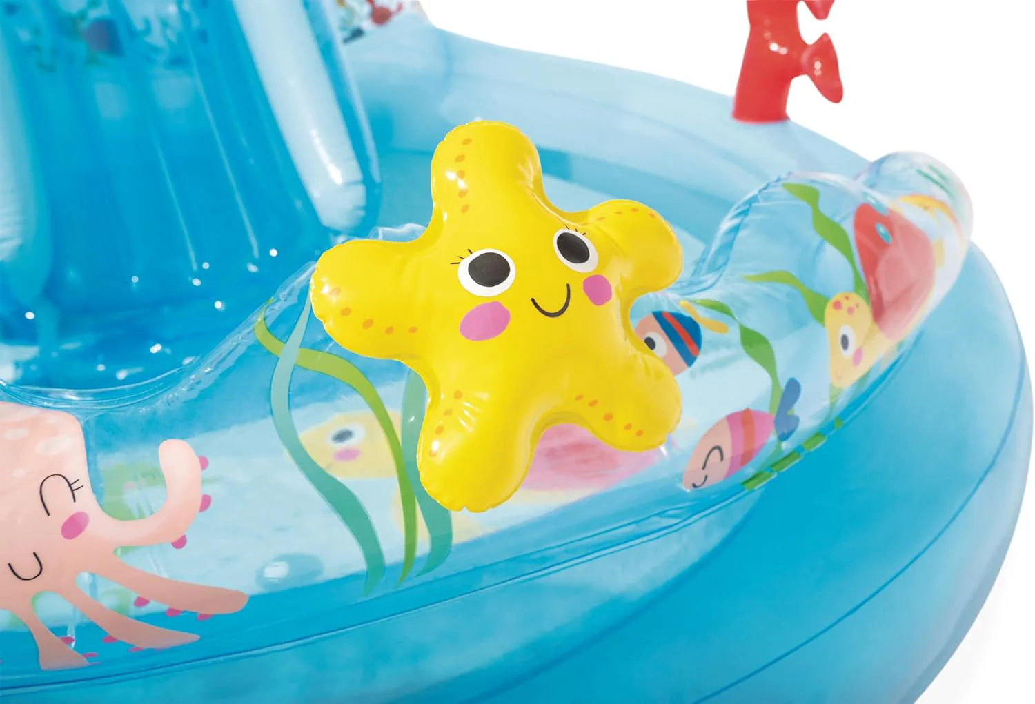 Intex Área de Juego Inflable Jungle Adventure – Piscina con Tobogán y Juegos de Agua para Niños