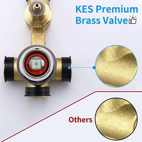 Sistema de Ducha KES con Cabezal de Ducha de Lluvia de 12 Pulgadas