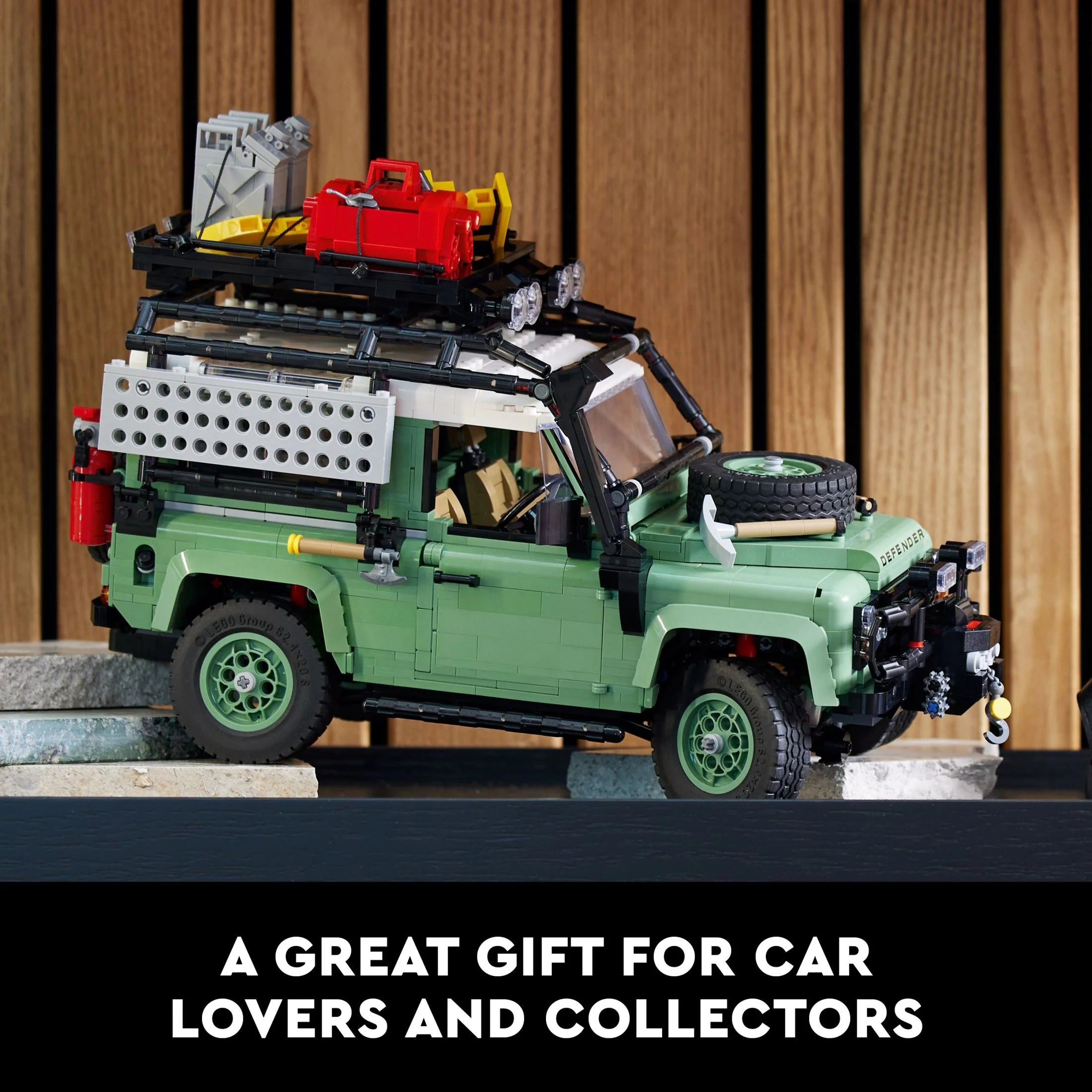 LEGO Icons Land Rover Classic Defender 90 10317 – Set de Construcción de Auto para Adultos y Amantes de Autos Clásicos, Proyecto Inmersivo Basado en un Ícono Todo Terreno, Gran Regalo de Graduación para Él o Ella
