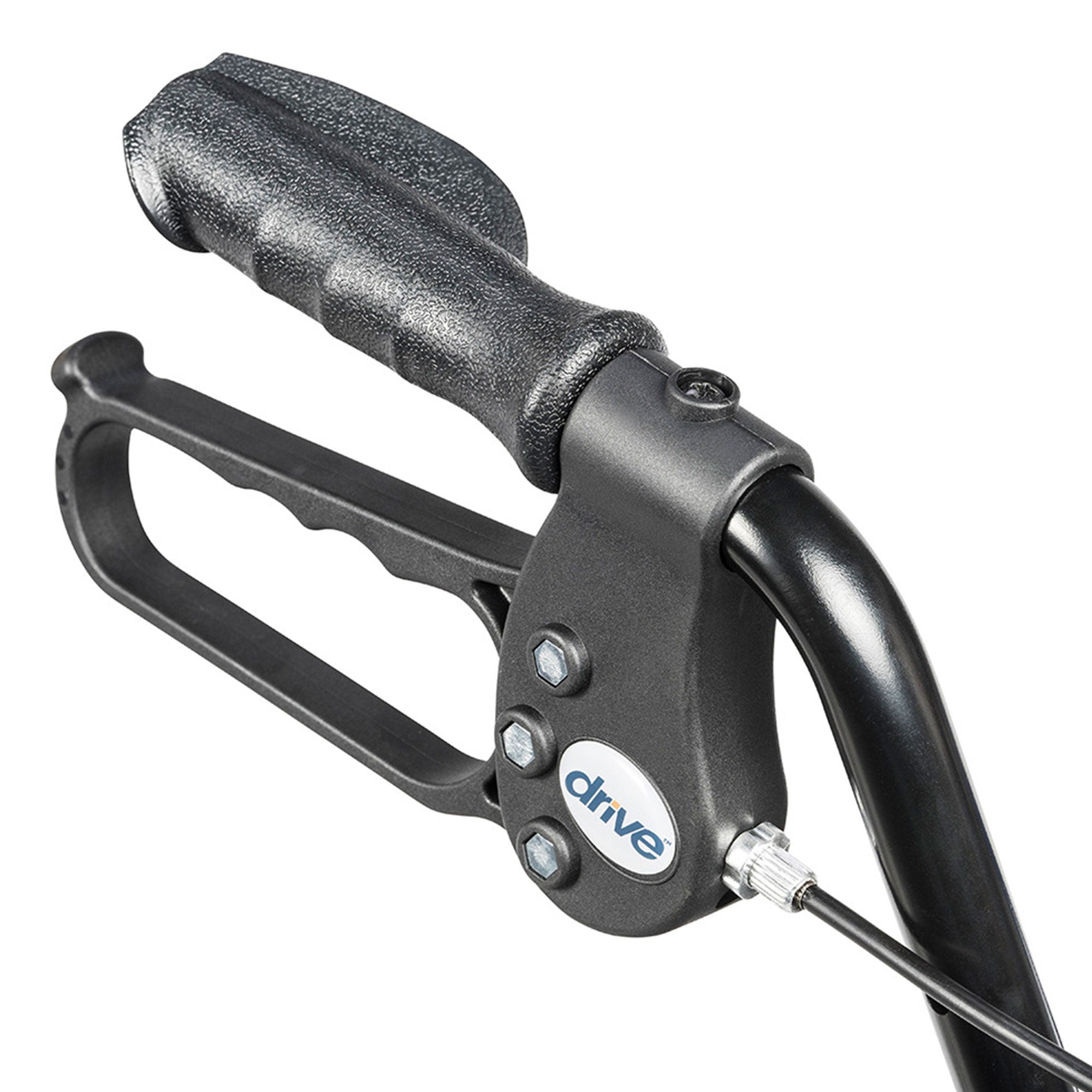 2025 Andador de altura ajustable en aluminio con ruedas de 15 cm, rojo – Drive Medical