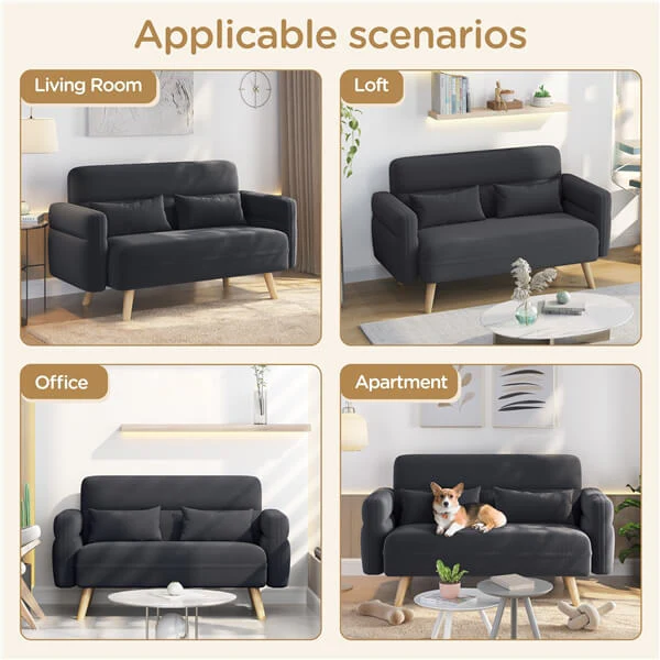 Sofá Moderno de Tela Yaheetech de 46